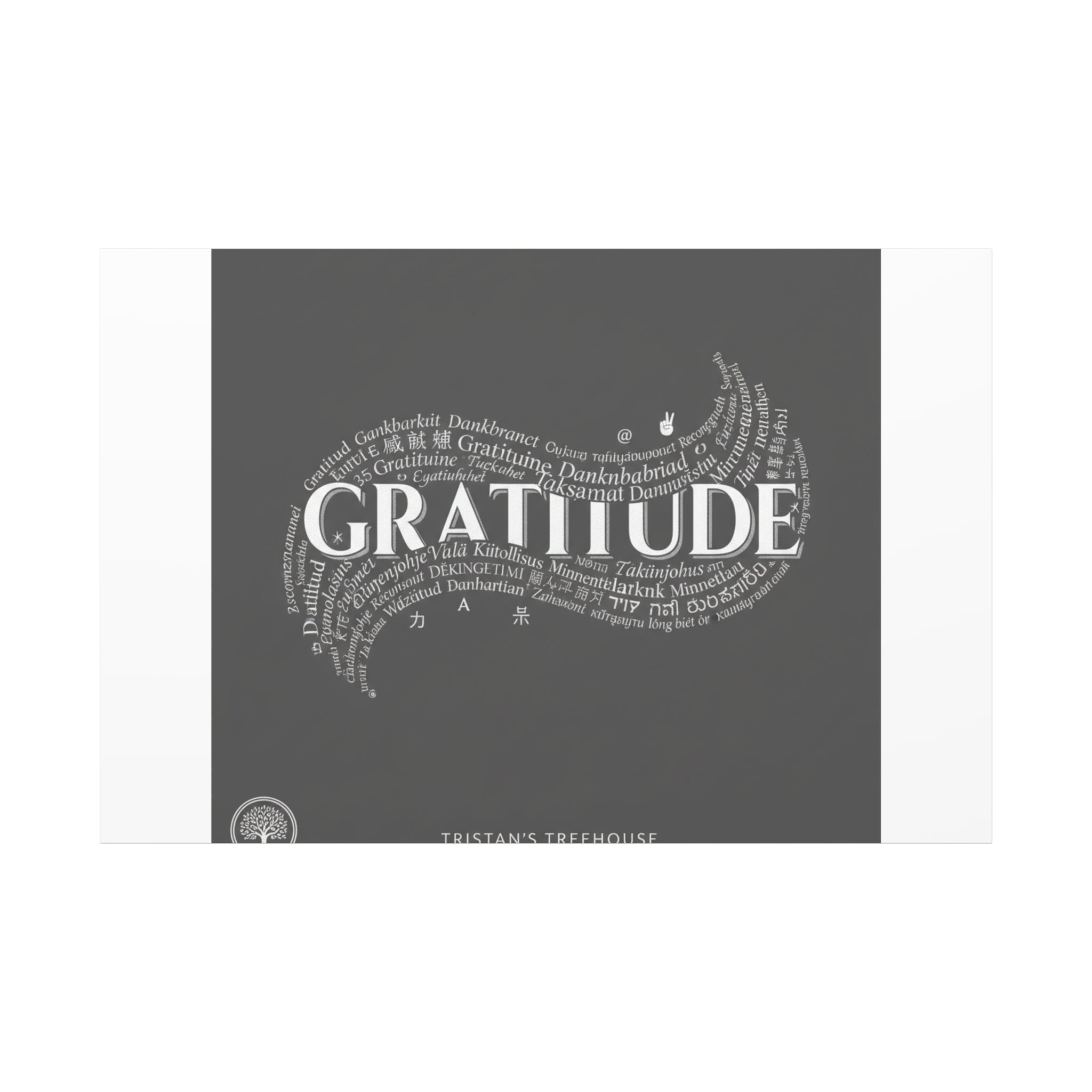Gratitude Wall Art Matte Canvas | Tiny Treats, sweet uplifting print
