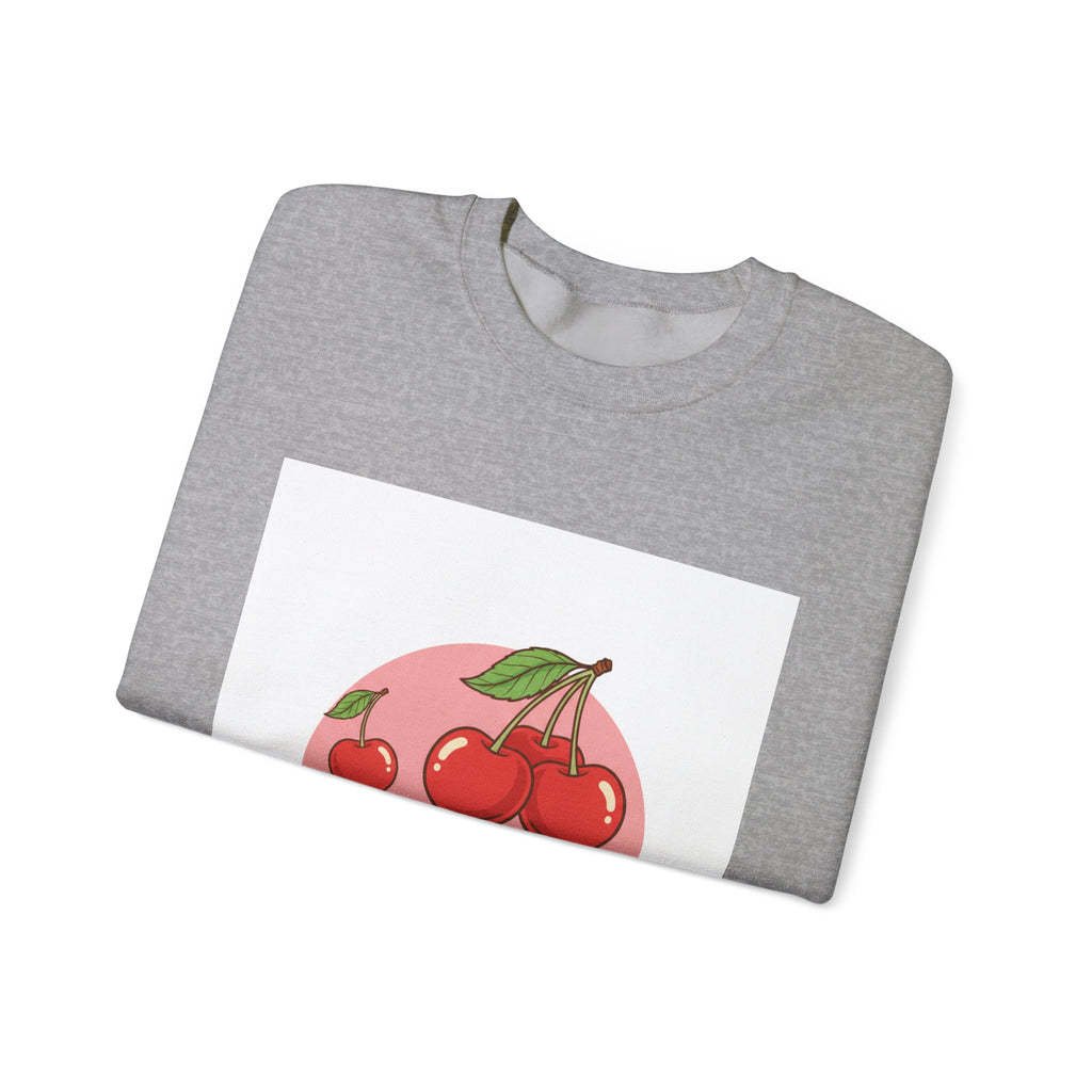 Retro Cherry Graphic Sweatshirt | kawaii fruit design