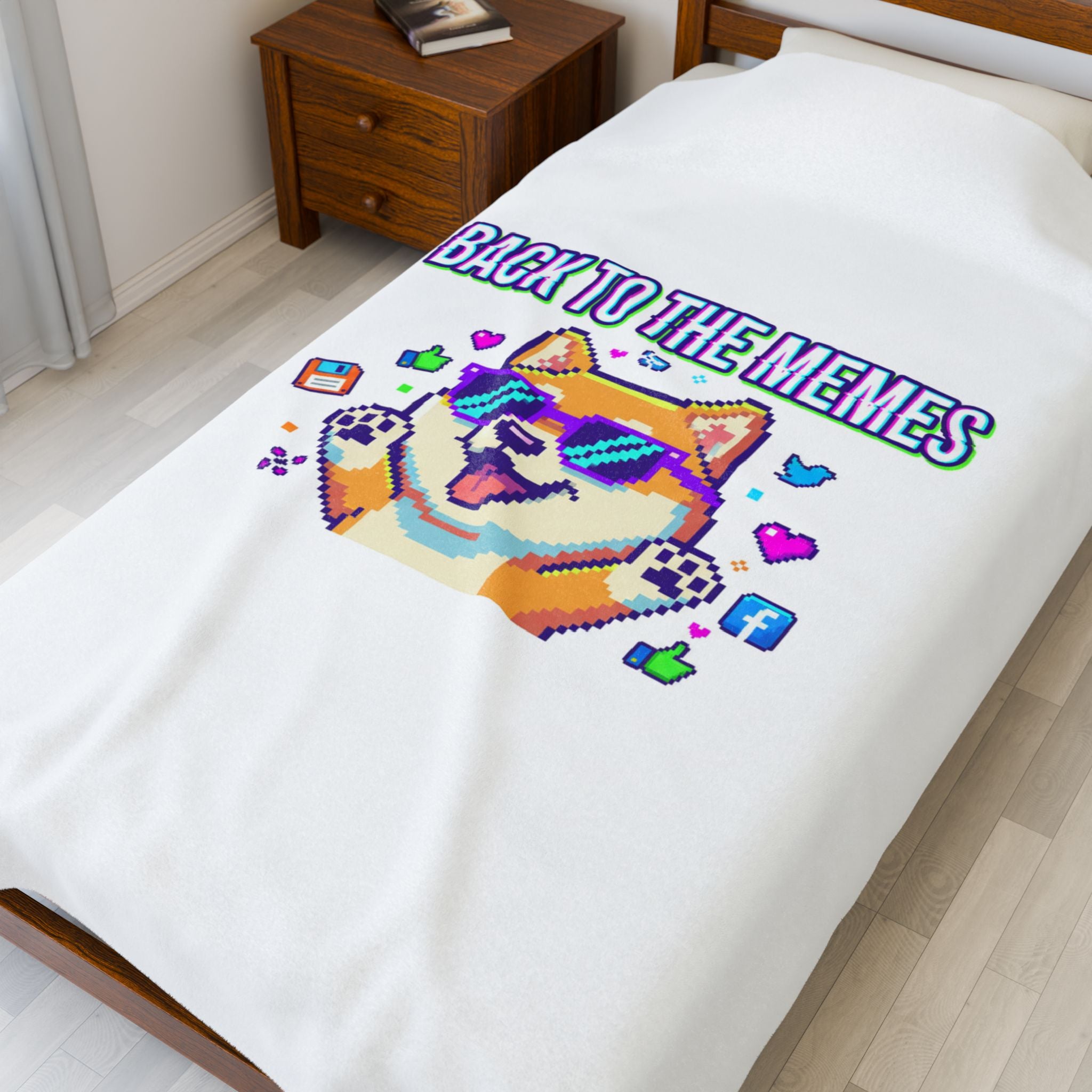 Back to the Memes Velveteen Plush Blanket | meme throwback, 2000s internet
