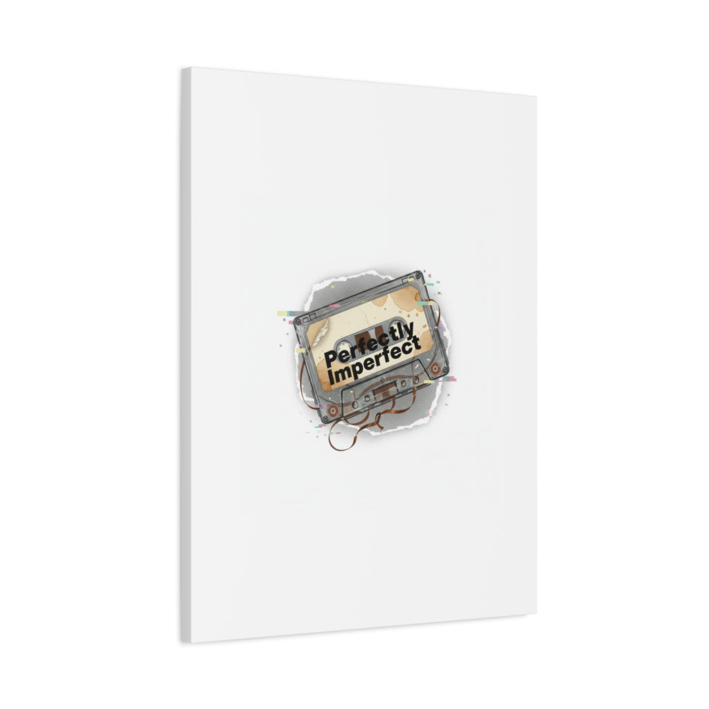 Perfectly Imperfect Cassette, Canvas Print | Analog Error, glitch art static