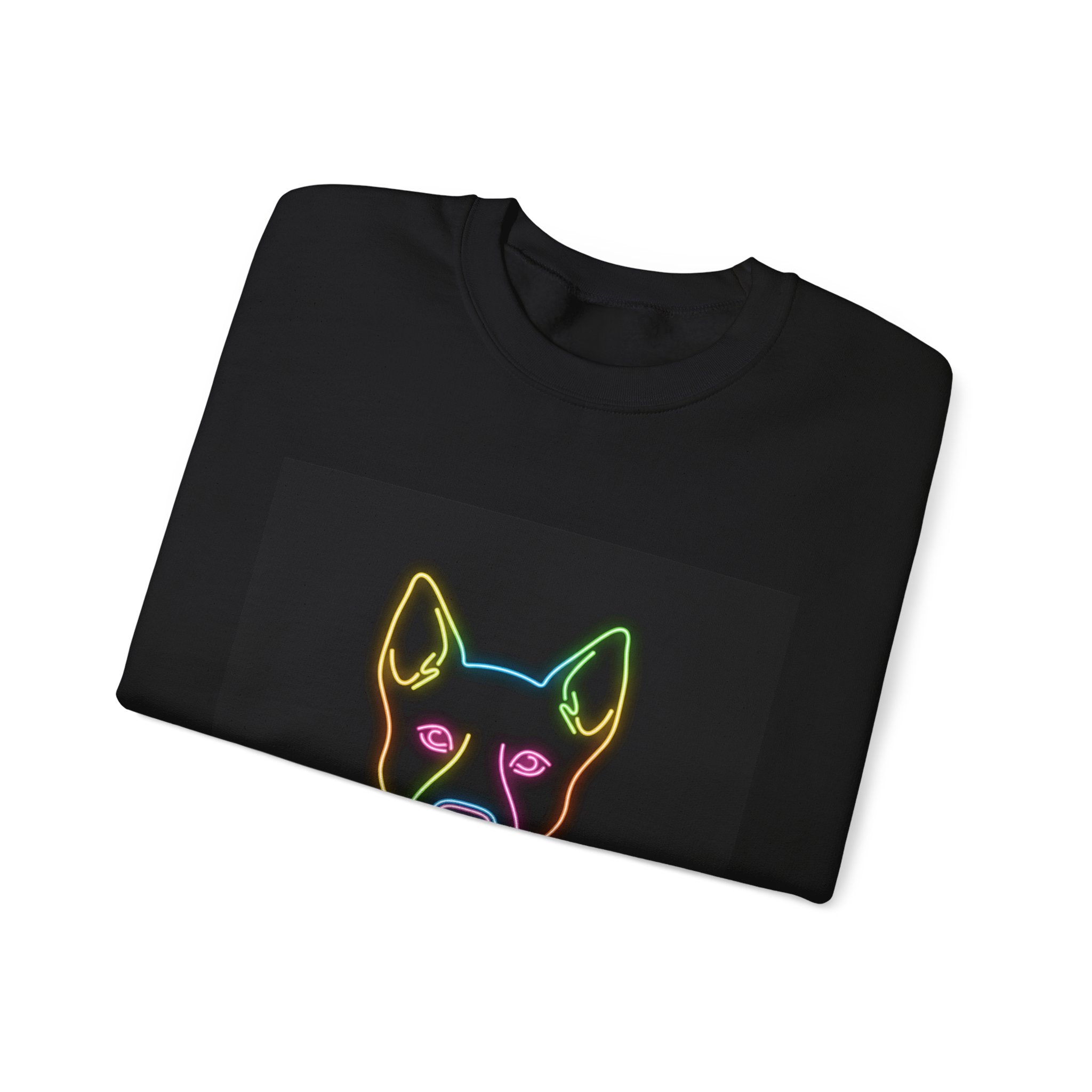 Funny Dog Meme Sweatshirt | Neon Doggo Graphic, Dog Mom Gift, Internet Dog Humor