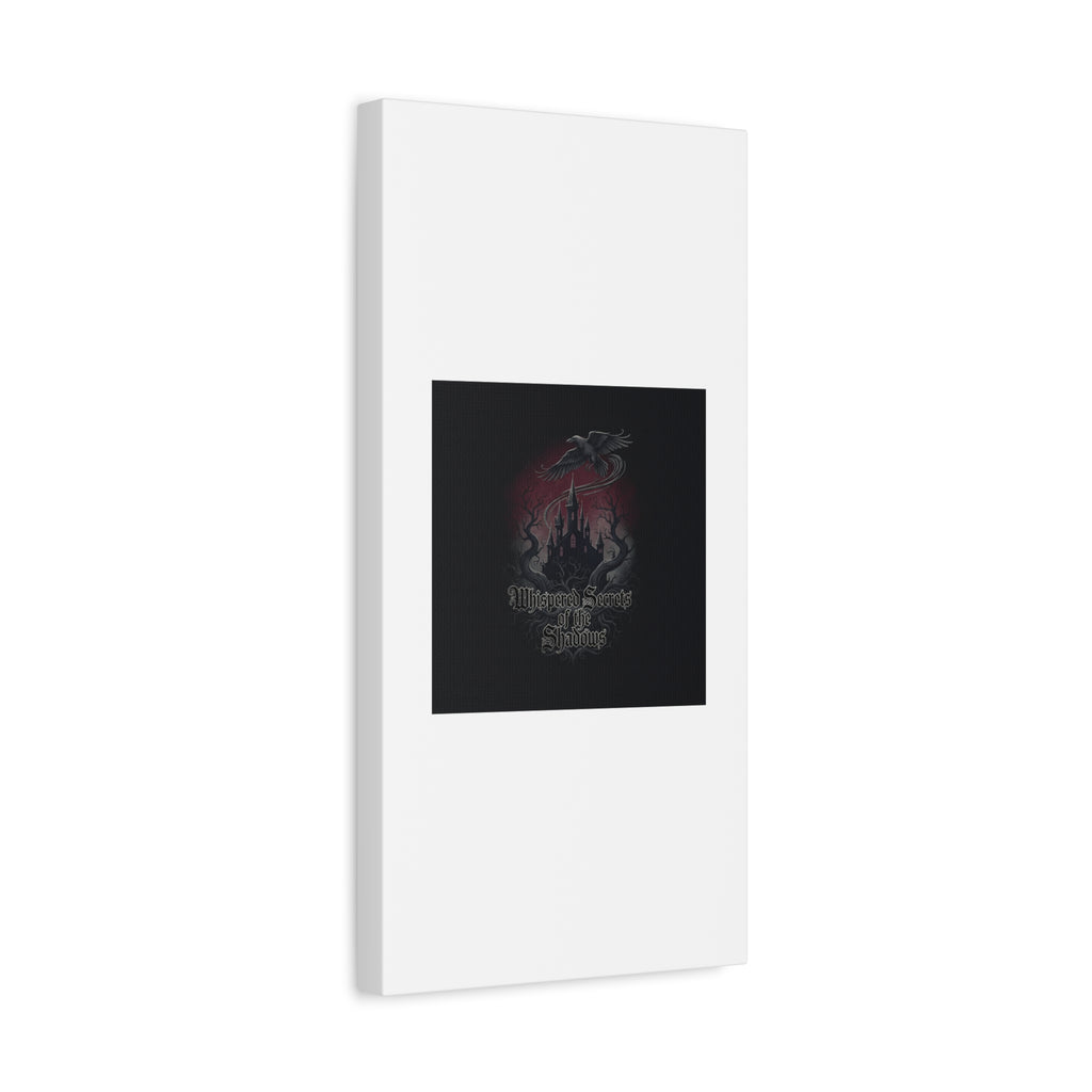 Whispered Secrets of the Shadows Castle Wall Art, Matte Canvas | Gothic Medieval Decor