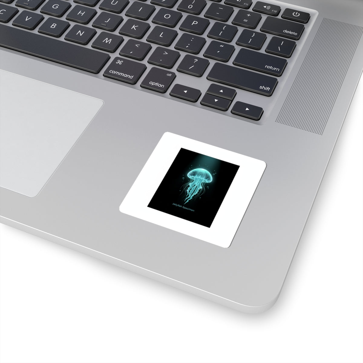 Bioluminescent Jellyfish Sticker | Neon Deep Sea Aesthetic, Glow Blob Design