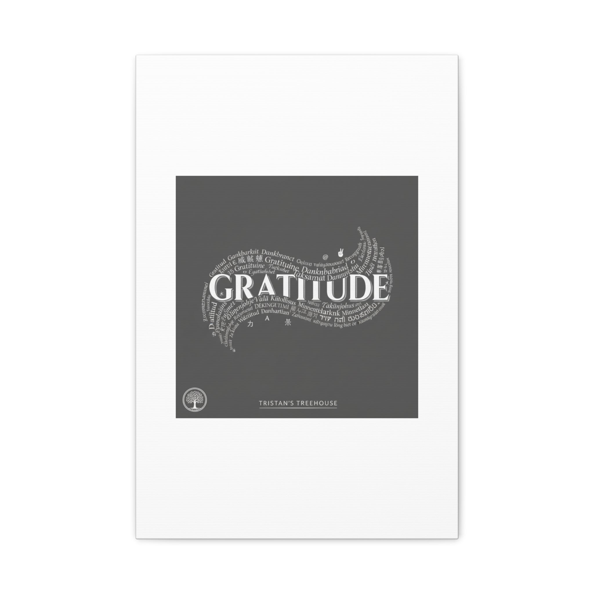 Gratitude Wall Art Matte Canvas | Tiny Treats, sweet uplifting print