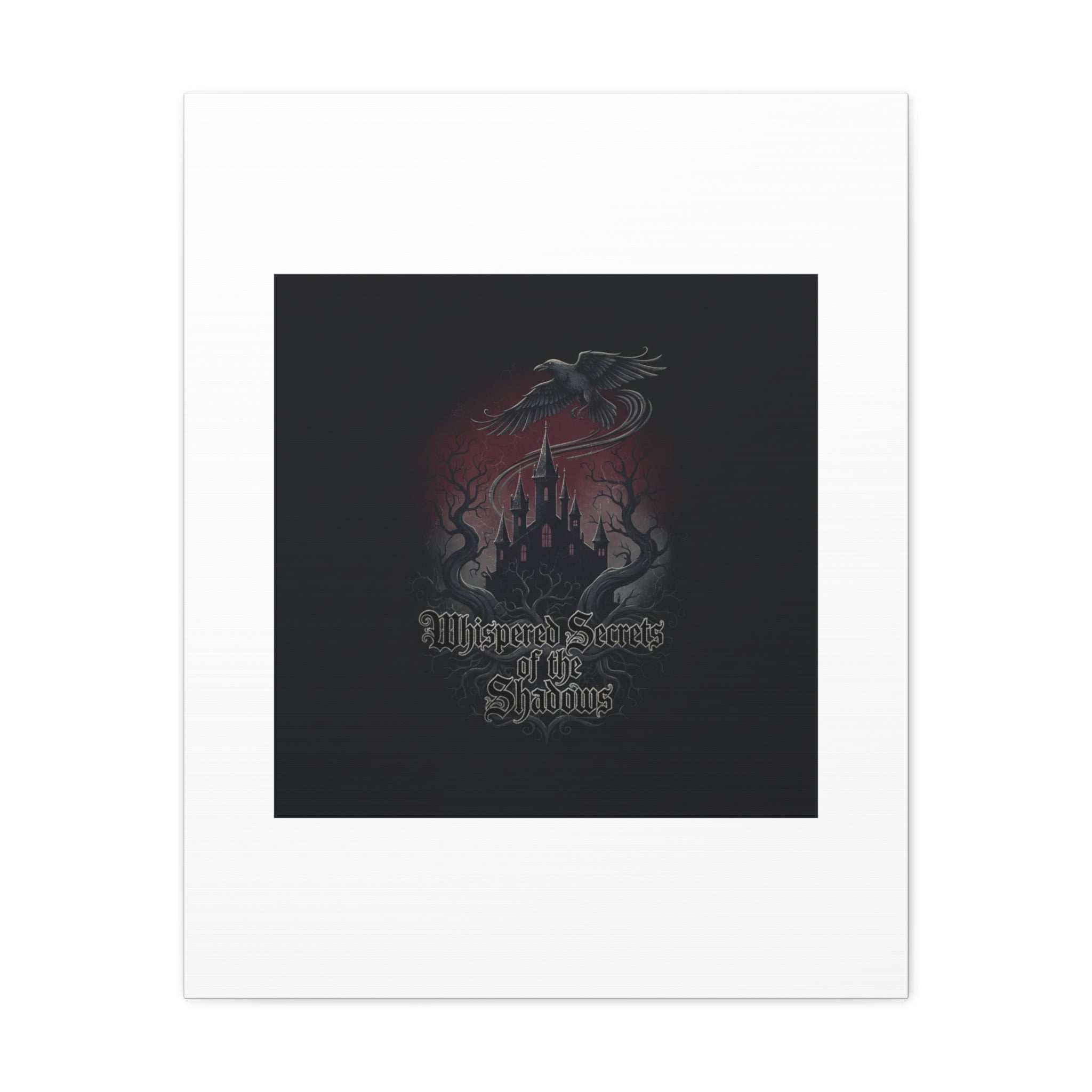 Whispered Secrets of the Shadows Castle Wall Art, Matte Canvas | Gothic Medieval Decor