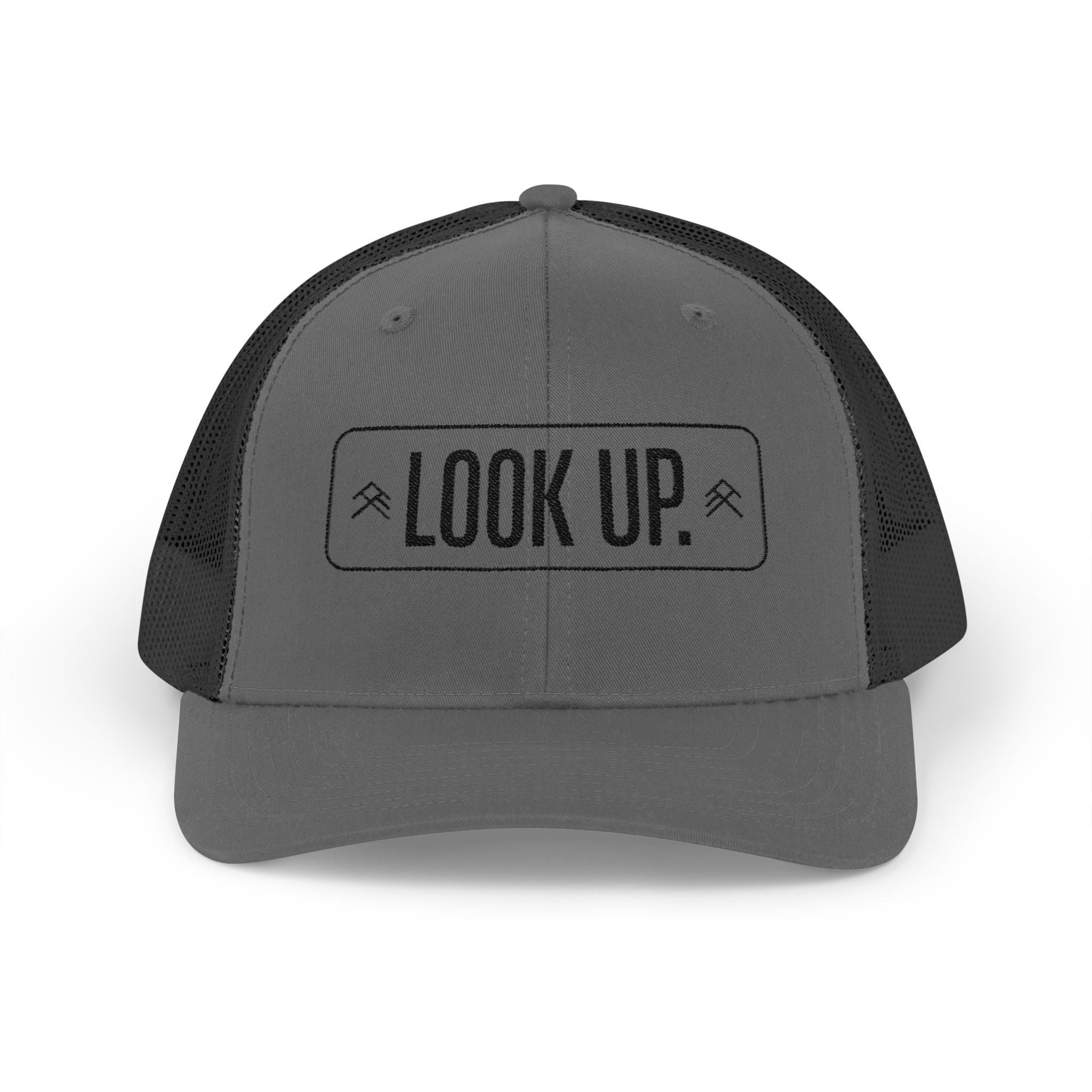 Look Up Trucker Cap — Embroidered Snapback Hat