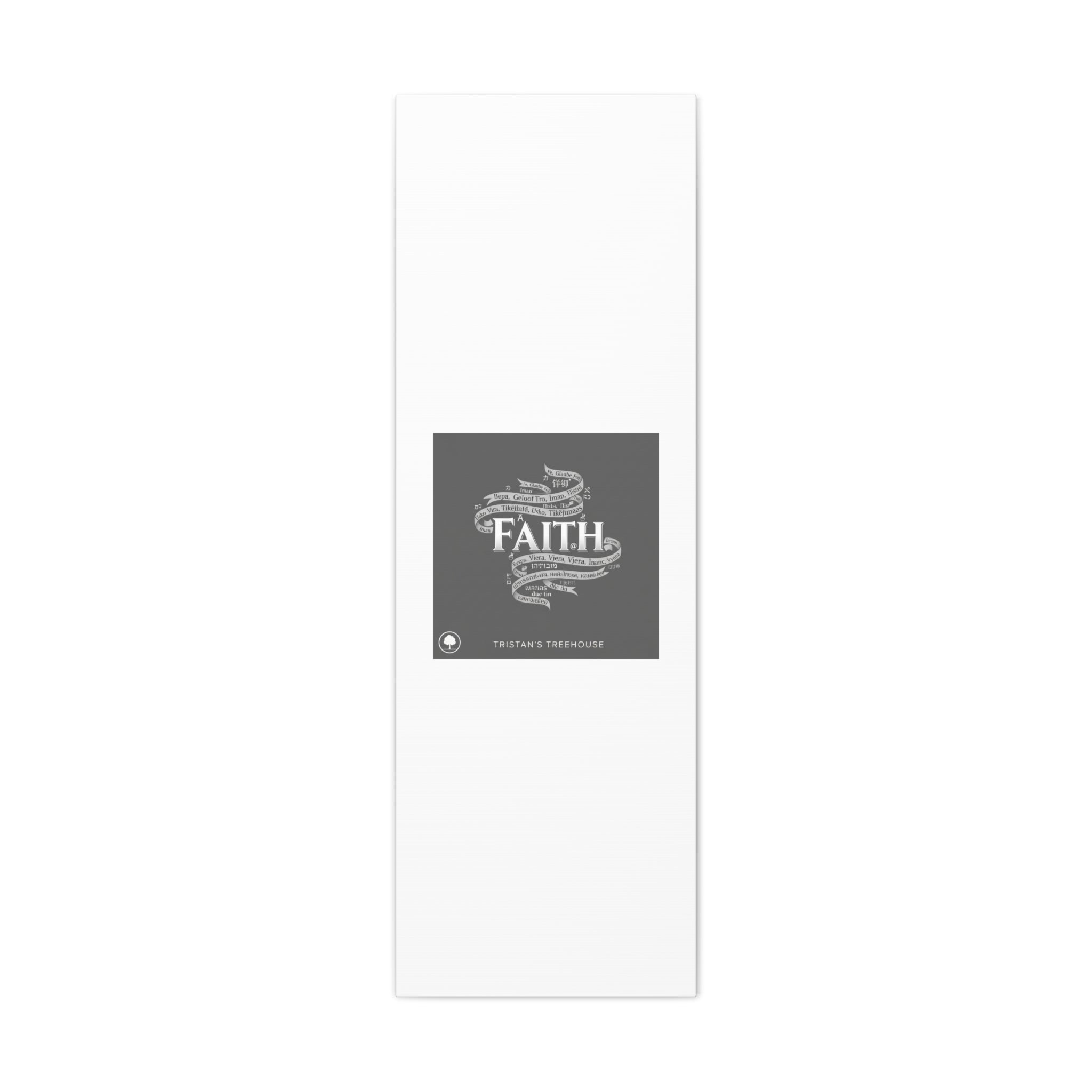 handwritten faith ribbon Canvas | sketch aesthetic, doodle design