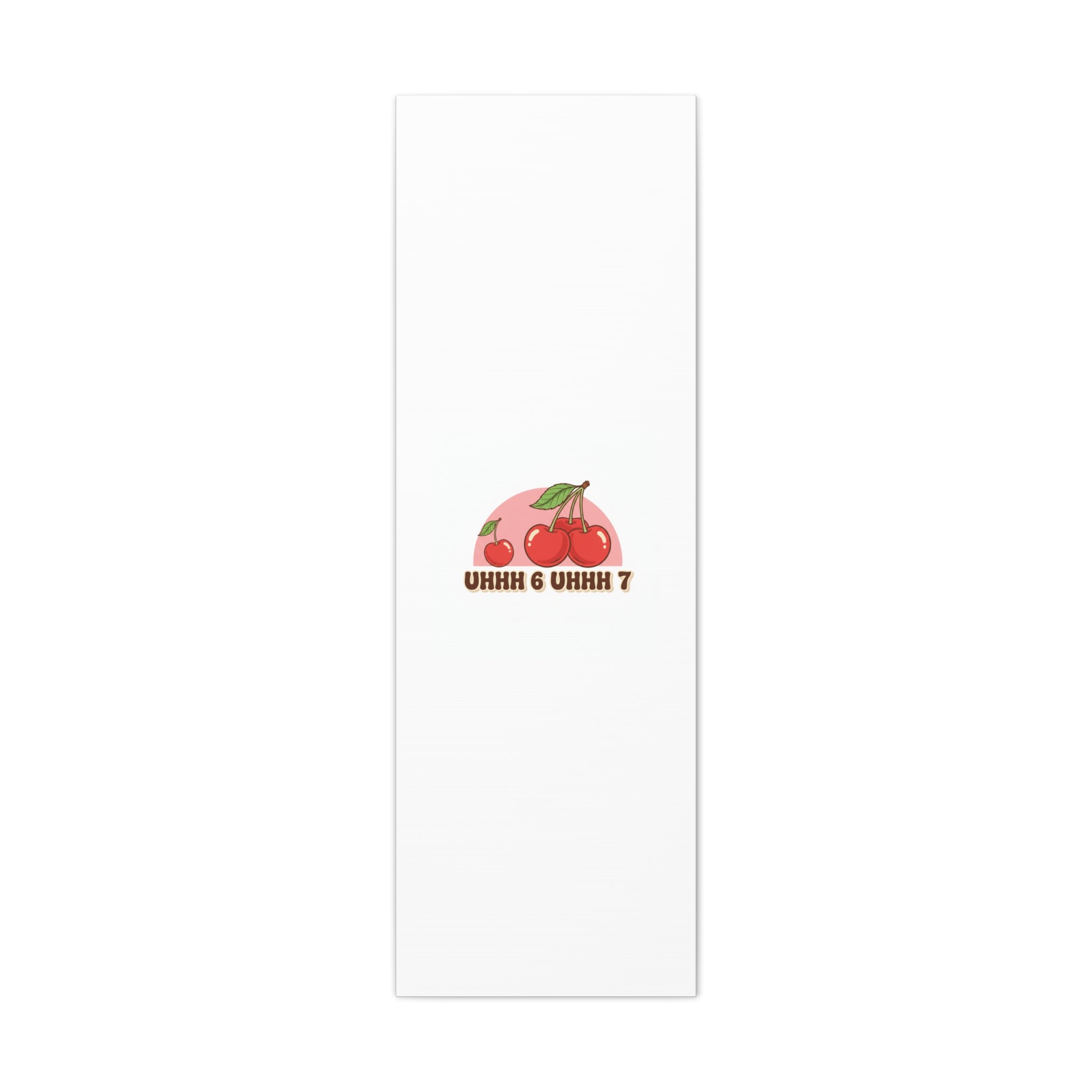Six Severn Cherry Retro Graphic Canvas | kawaii fruit print, vintage cherry design