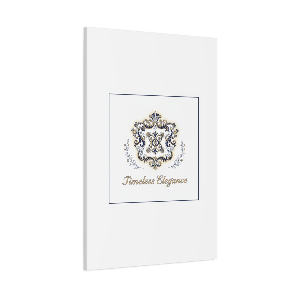 Ornate Brooch Emblem Canvas | Vintage Formalwear Accents, Baroque Print