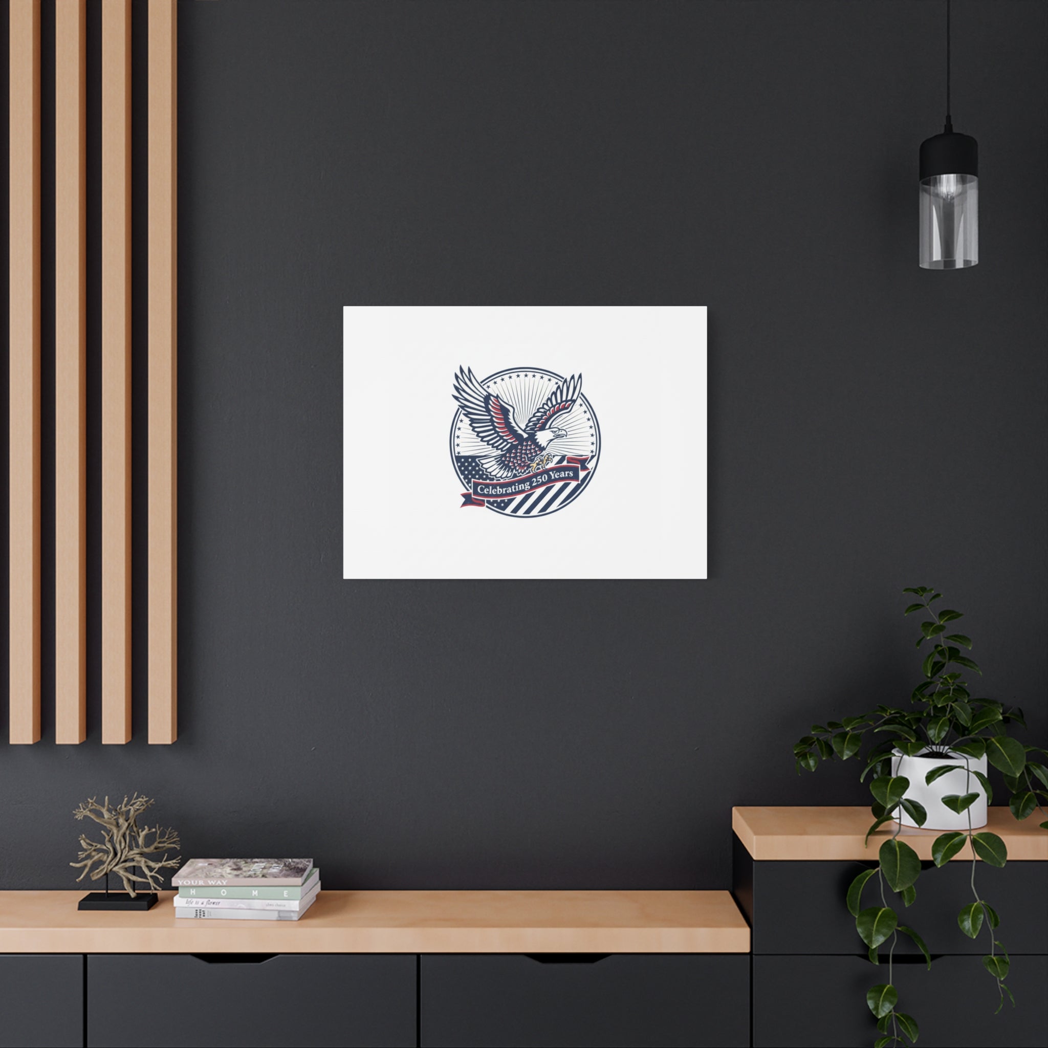 250th Anniversary Eagle Emblem Canvas | Semiquincentennial Americana