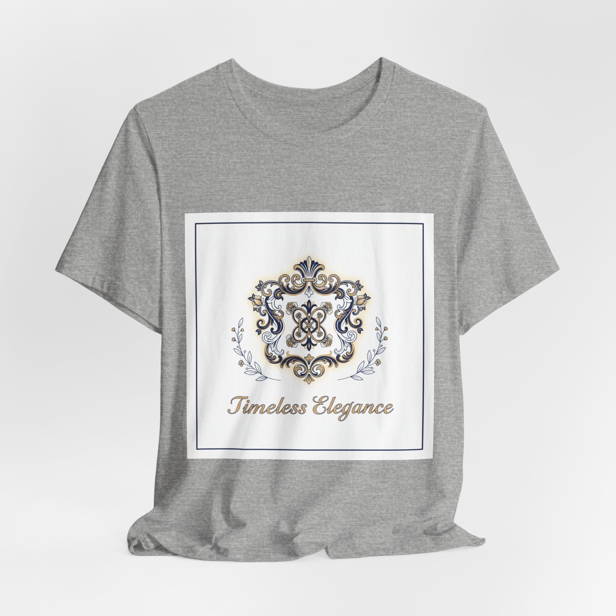 Ornate Brooch Emblem Tee | baroque print tee, vintage emblem shirt
