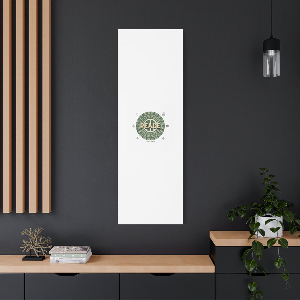 Peace doodle canvas | hand drawn sketch aesthetic, handwritten message