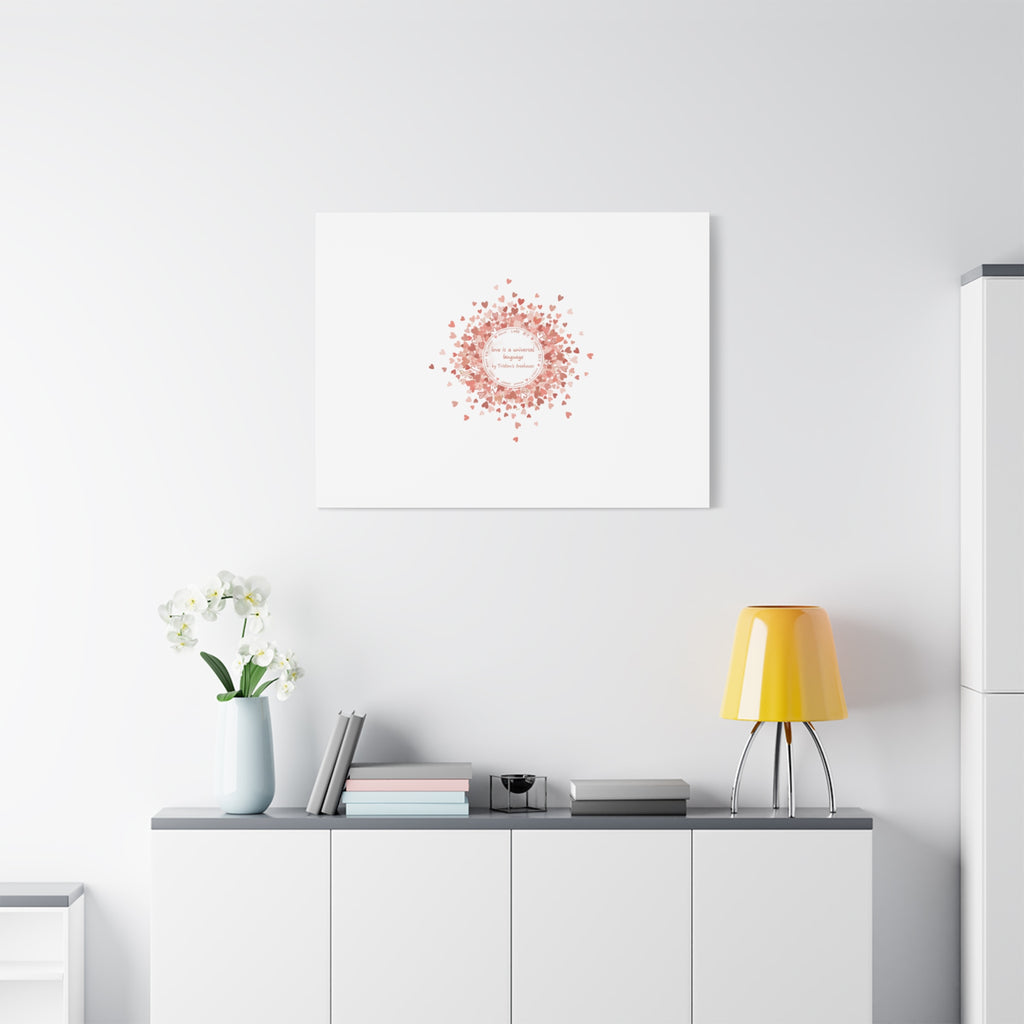 Tiny Heart Confetti Canvas | Matte Stretched Wall Art