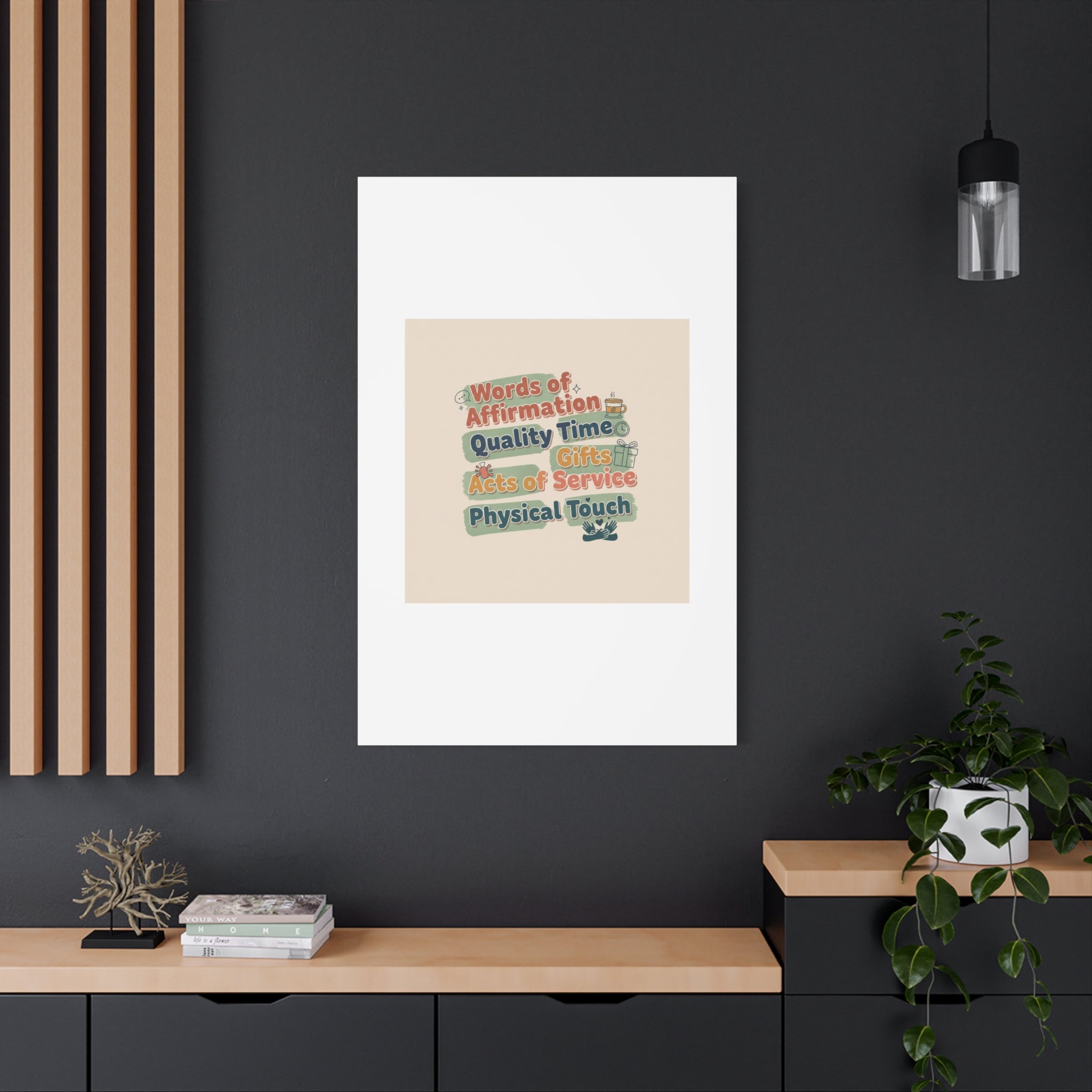 Love Languages List Matte Canvas Wall Art | love language meme, relationship humor