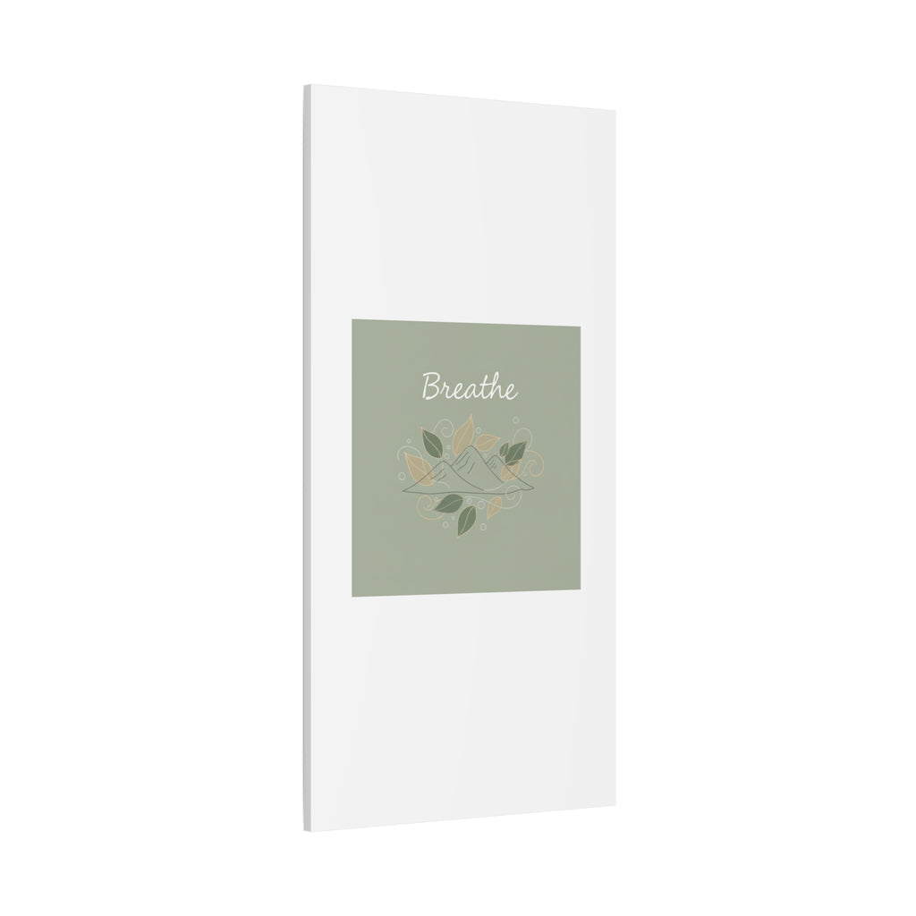Breathe Mountain Line Canvas | Nature Symbols, Minimal Forest Wall Art