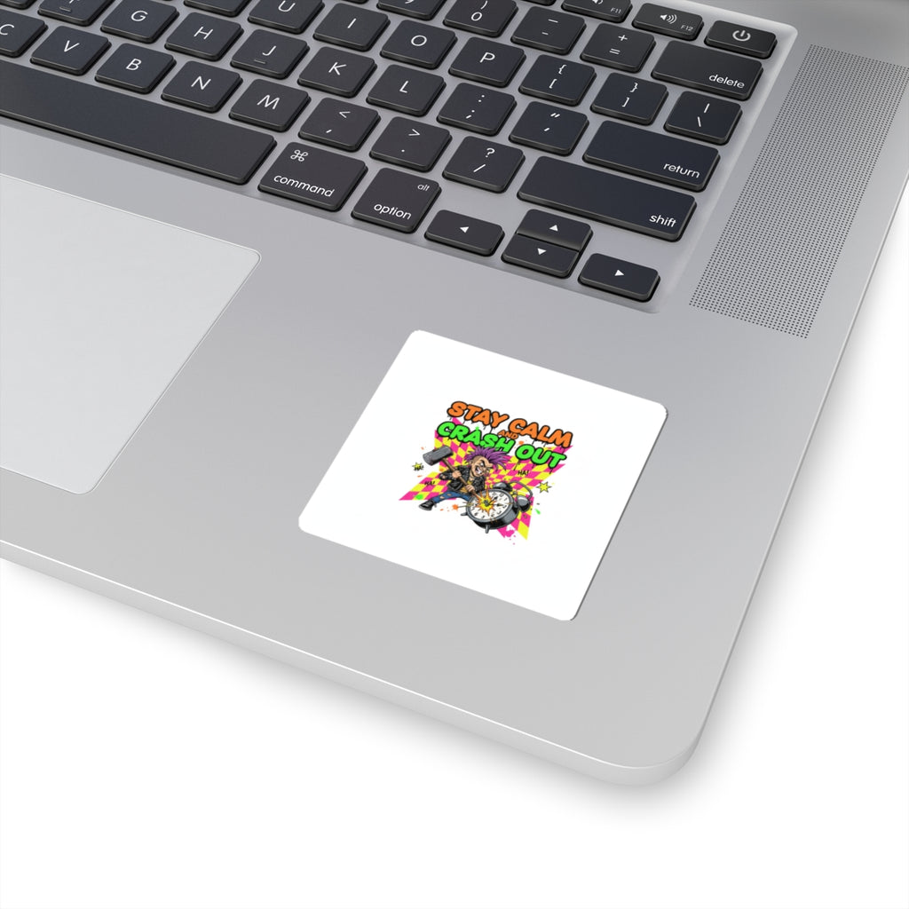 Crash Out Sticker | meltdown sticker, high stress design