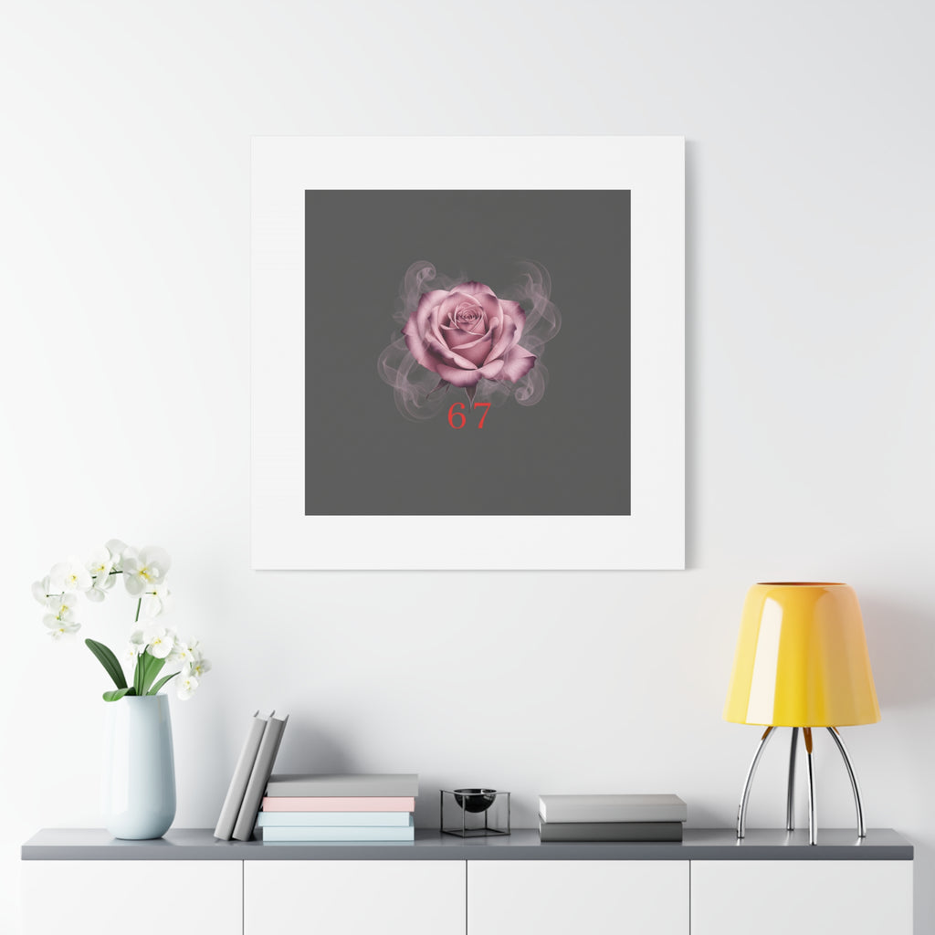 6 7 Valentine's Canvas | Viral Gothic Rose Wall Art | 6 7 Meaning Dark Romance
