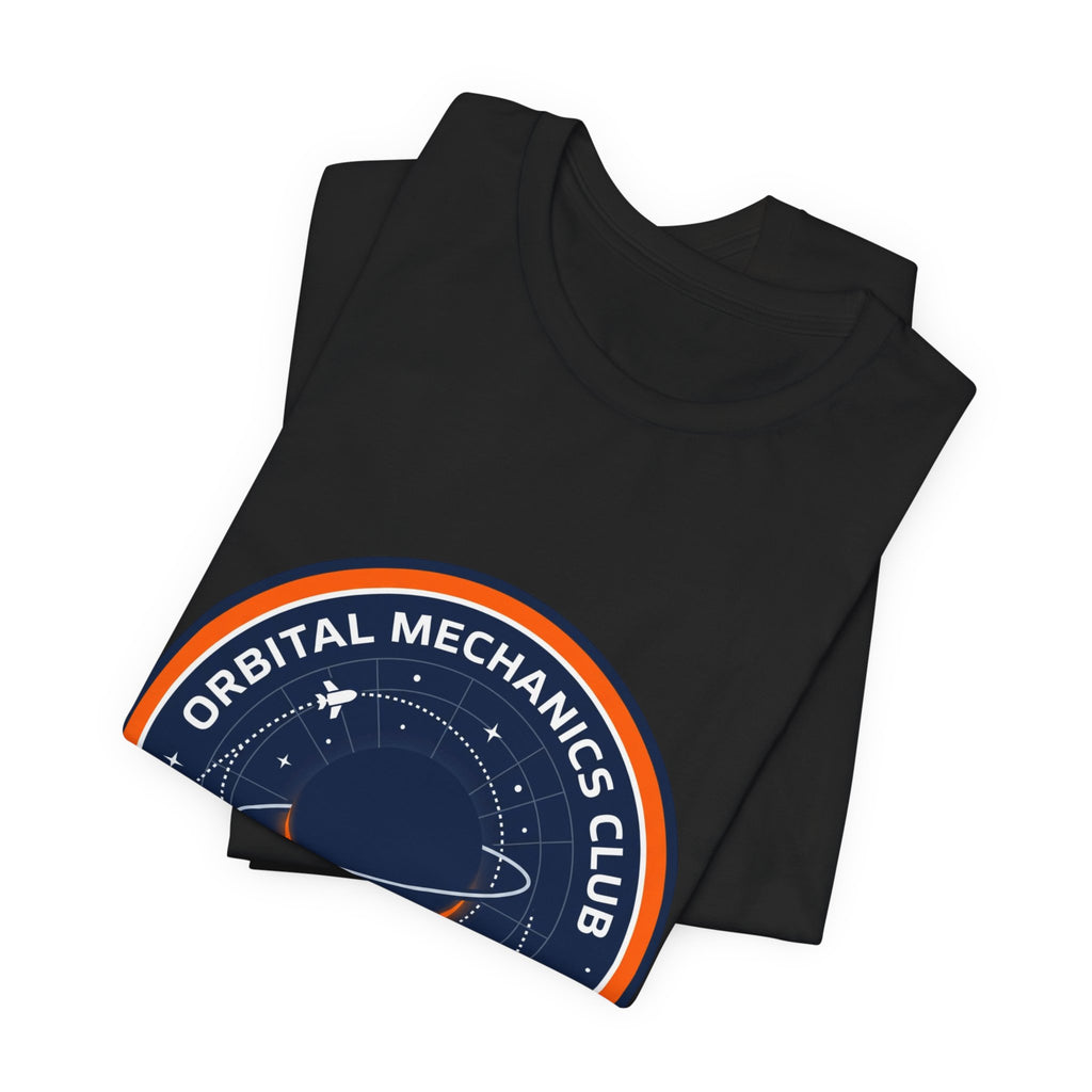 Orbital Mechanics Club Tee | mission patch, rocket science nerd