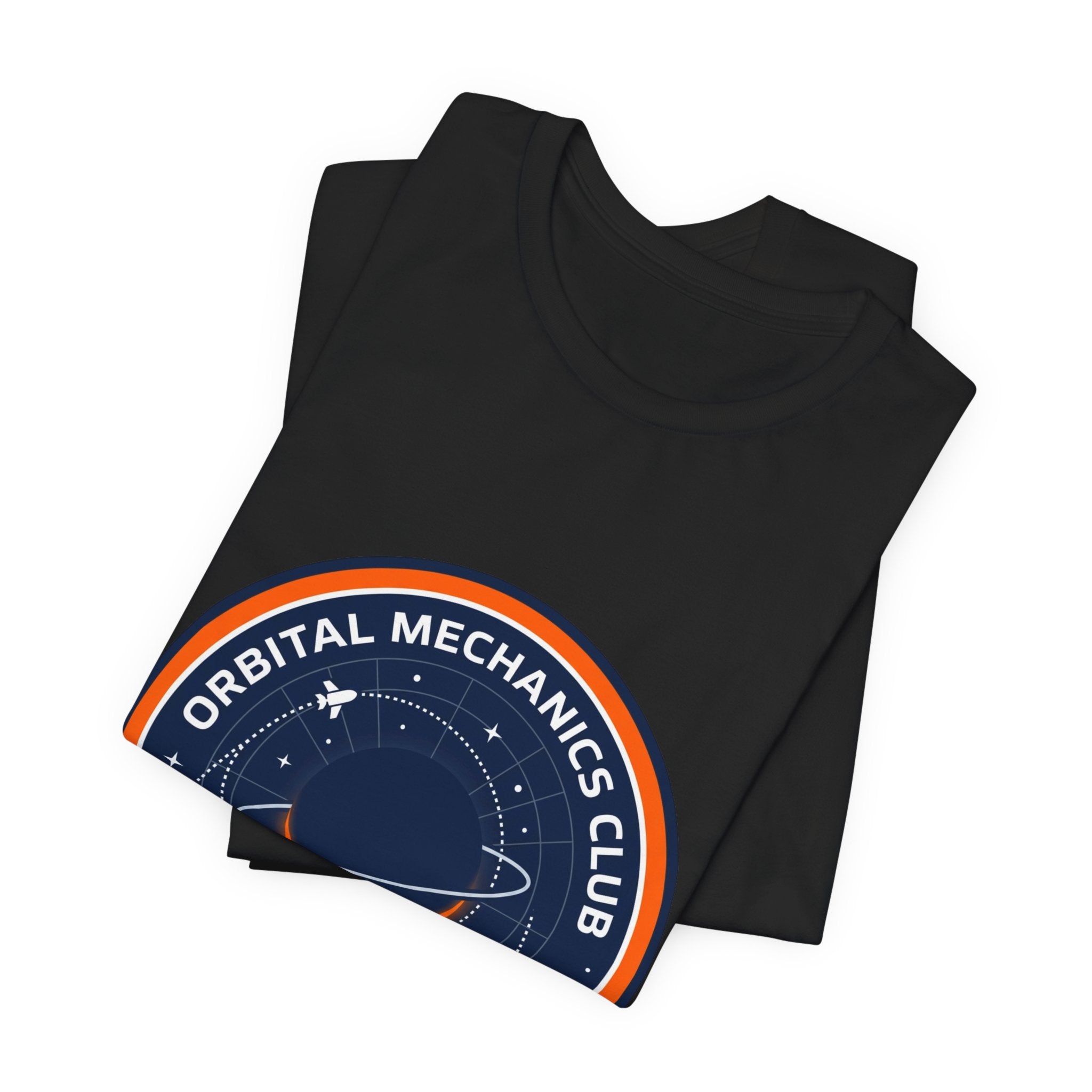 Orbital Mechanics Club Tee | mission patch, rocket science nerd