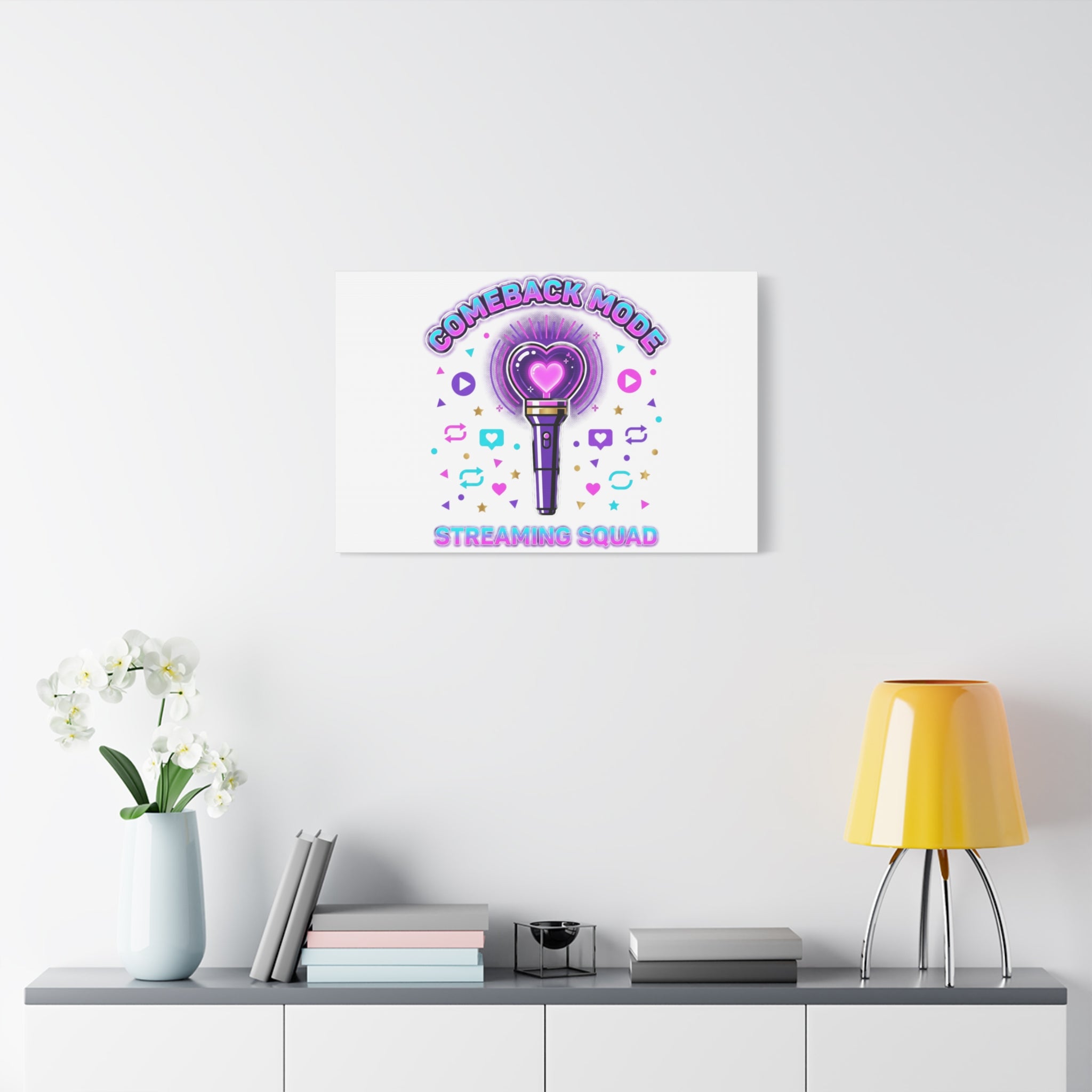 Comeback Mode Lightstick Canvas | K-pop Comeback, Streaming Squad