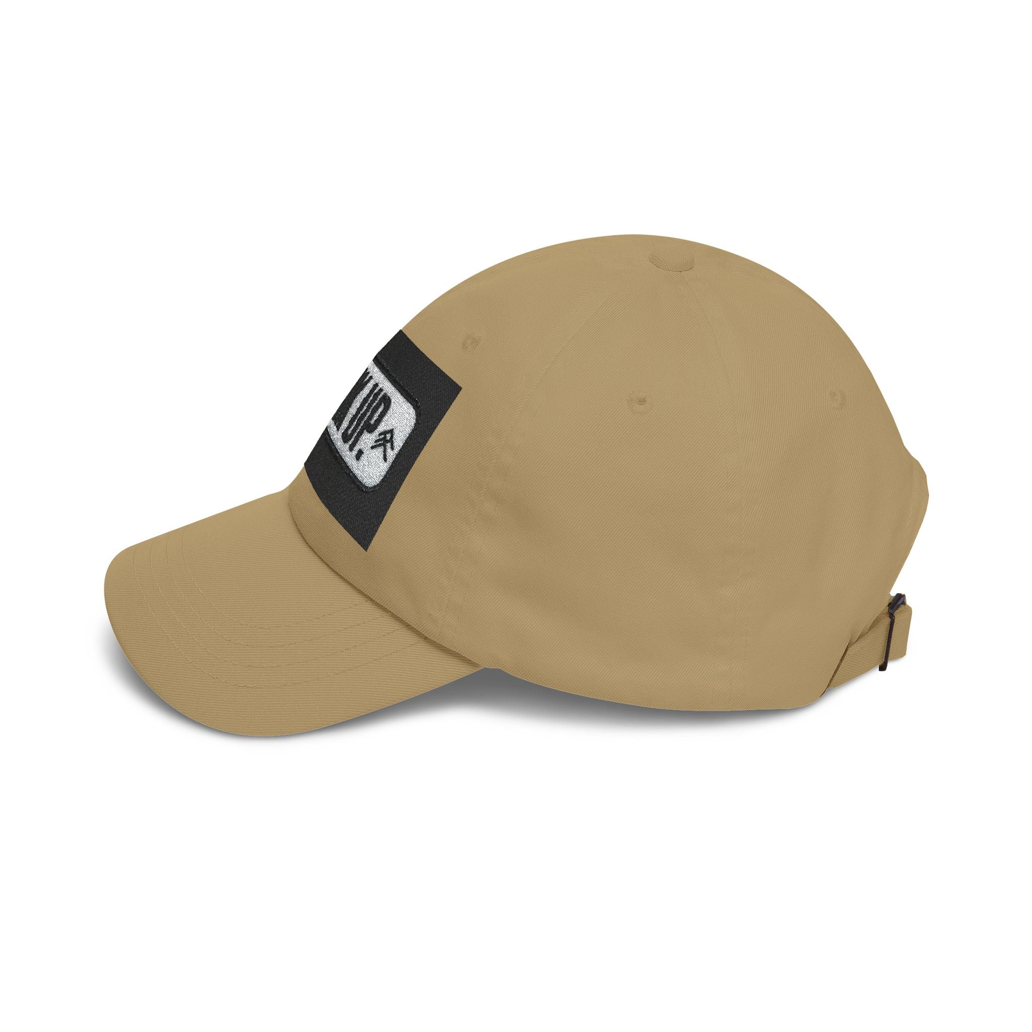 Look Up Embroidered Dad Cap — Minimalist White Baseball Hat