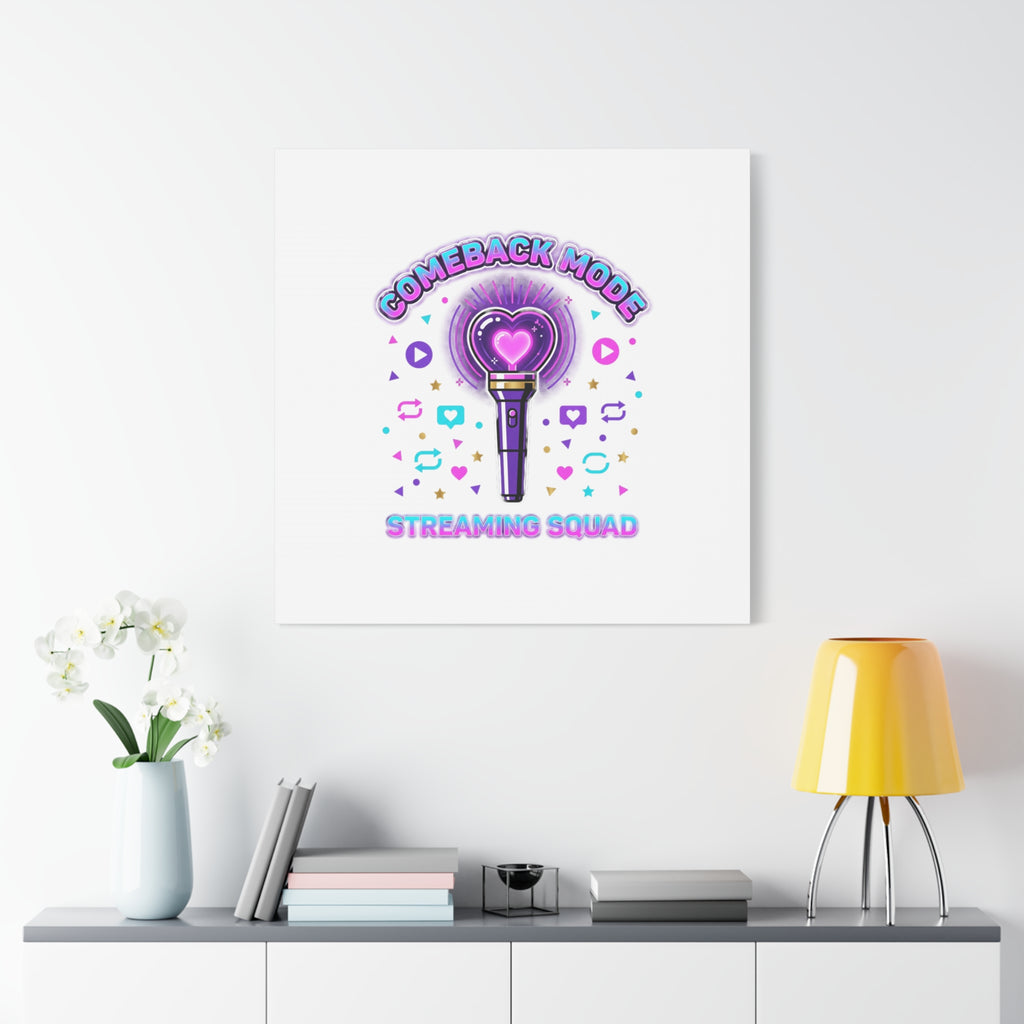 Comeback Mode Lightstick Canvas | K-pop Comeback, Streaming Squad