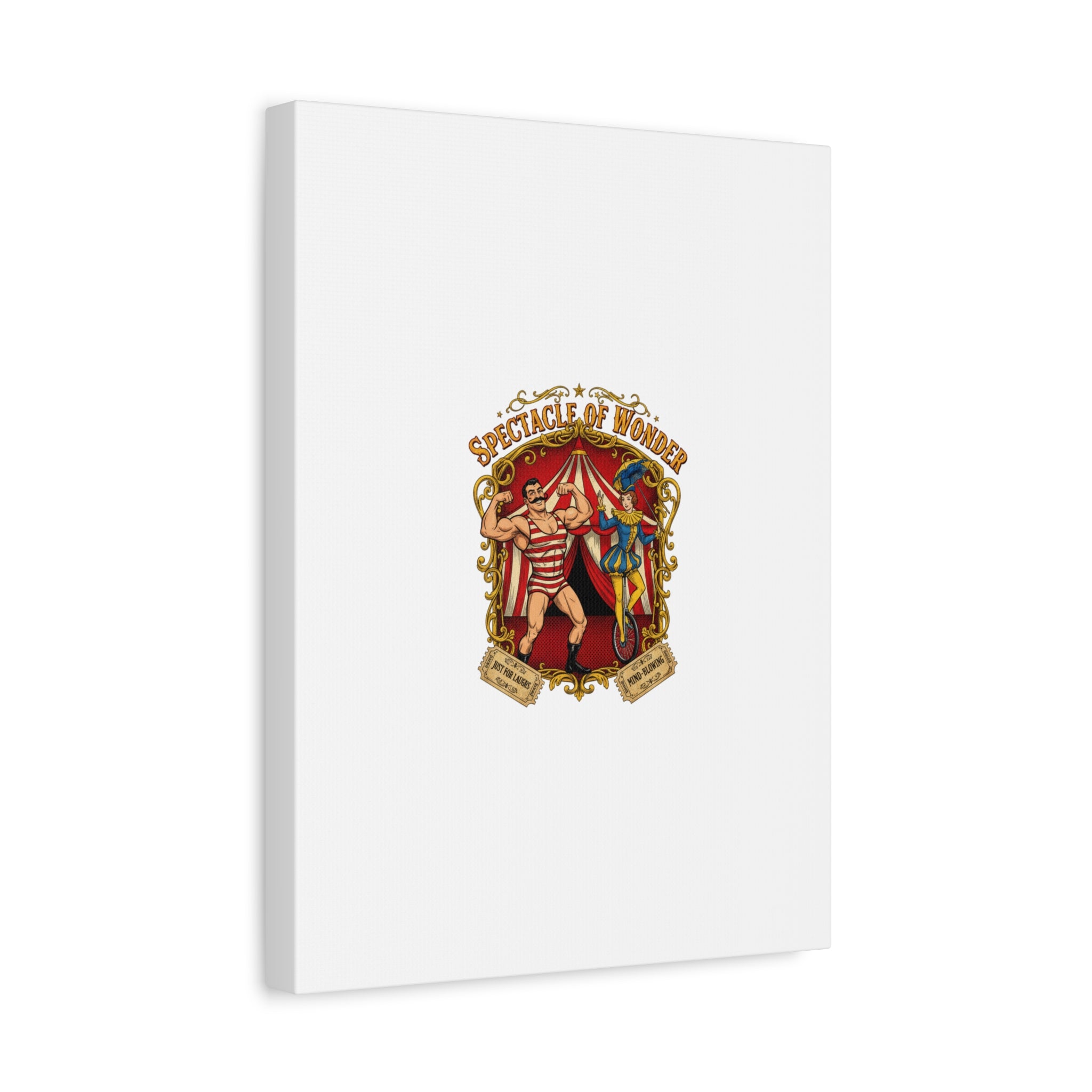 Spectacle of Wonder Circus Art Print, Canvas | Vintage Carnival Design