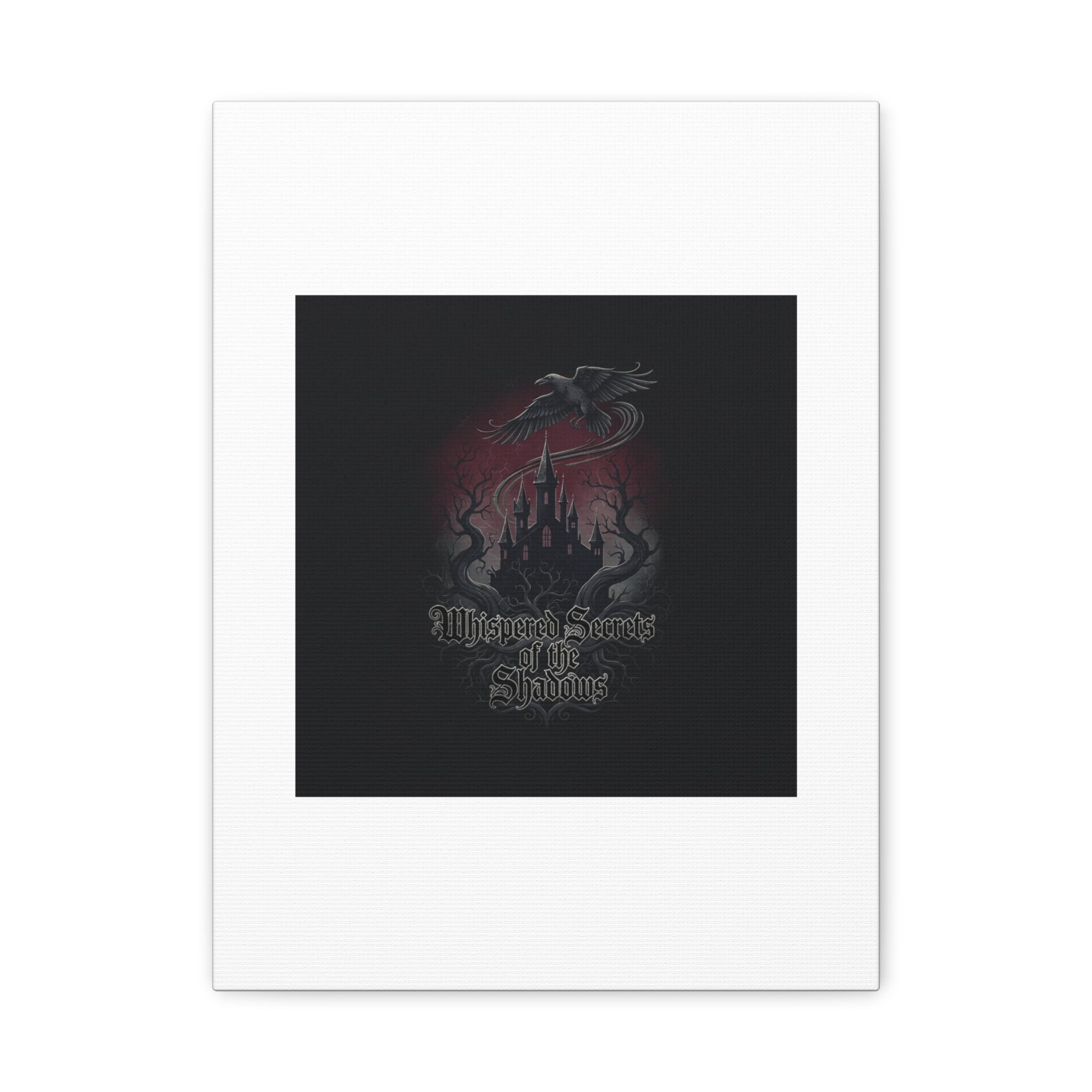 Whispered Secrets of the Shadows Castle Wall Art, Matte Canvas | Gothic Medieval Decor