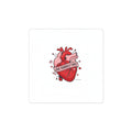 Love Yourself First Heart Sticker | anti‑Valentine, edgy heart design