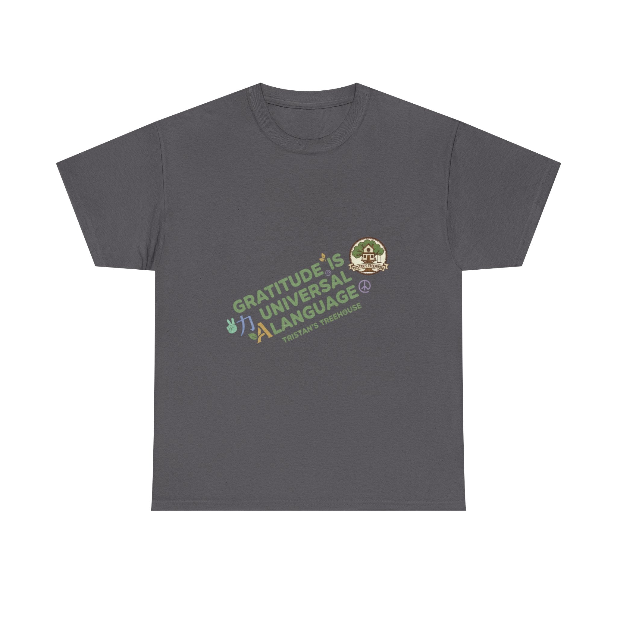 Gratitude Is A Universal Language Tee — Positive Mindfulness Graphic T-Shirt
