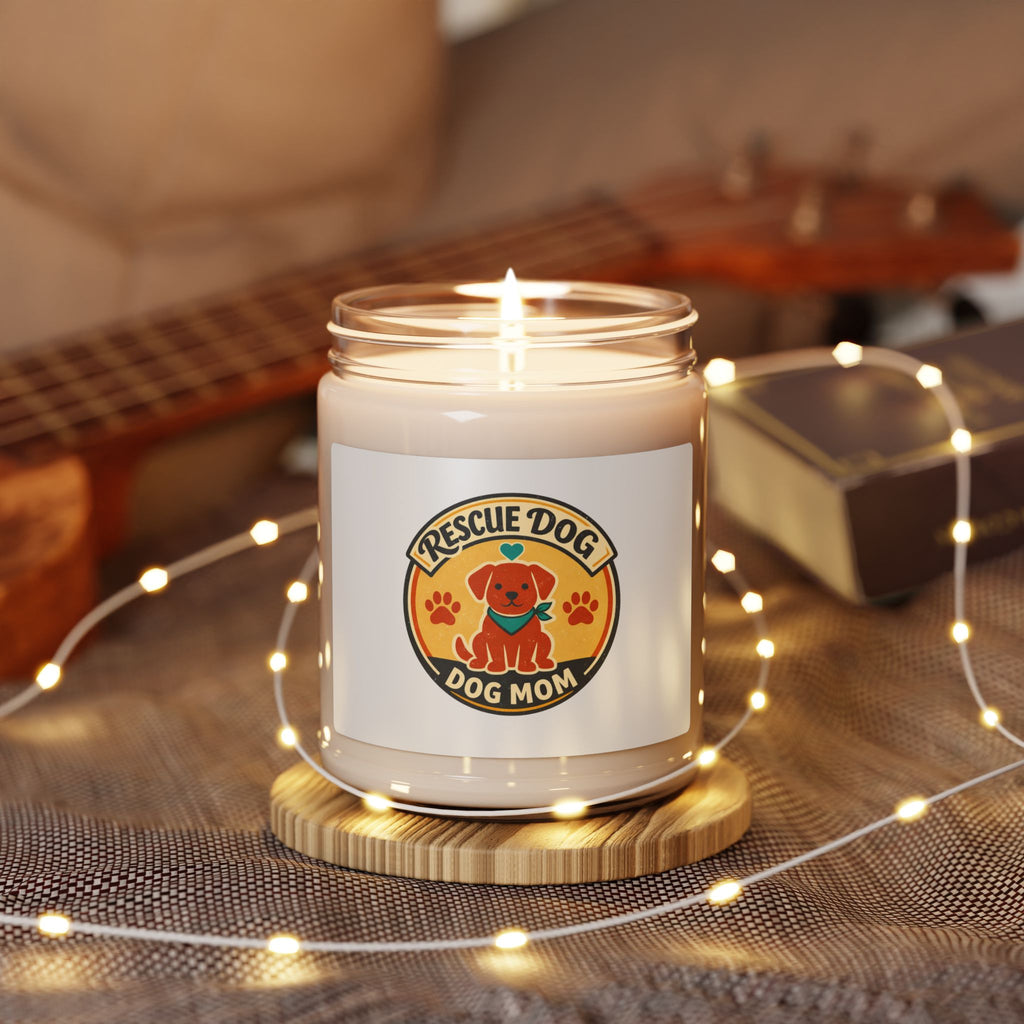 Rescue Dog Dog Mom Candle, 9oz Soy Jar | dog mom, rescue pride