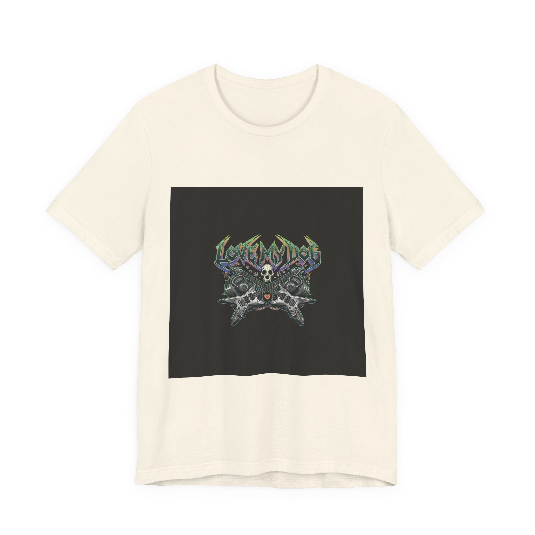 Love My Dog T-Shirt | Rock & Roll Dog Mom Dad Graphic Tee