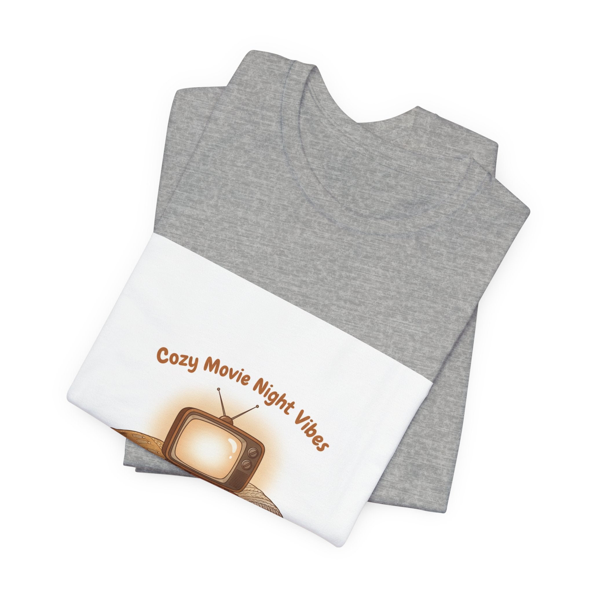 Cozy Movie Night Vibes T-Shirt | Cottagecore Homebody Graphic Tee