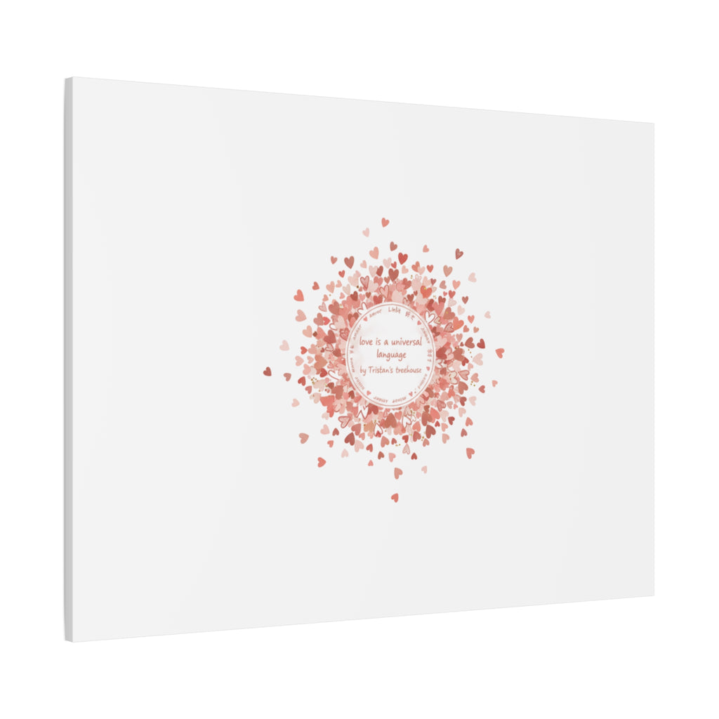 Tiny Heart Confetti Canvas | Matte Stretched Wall Art