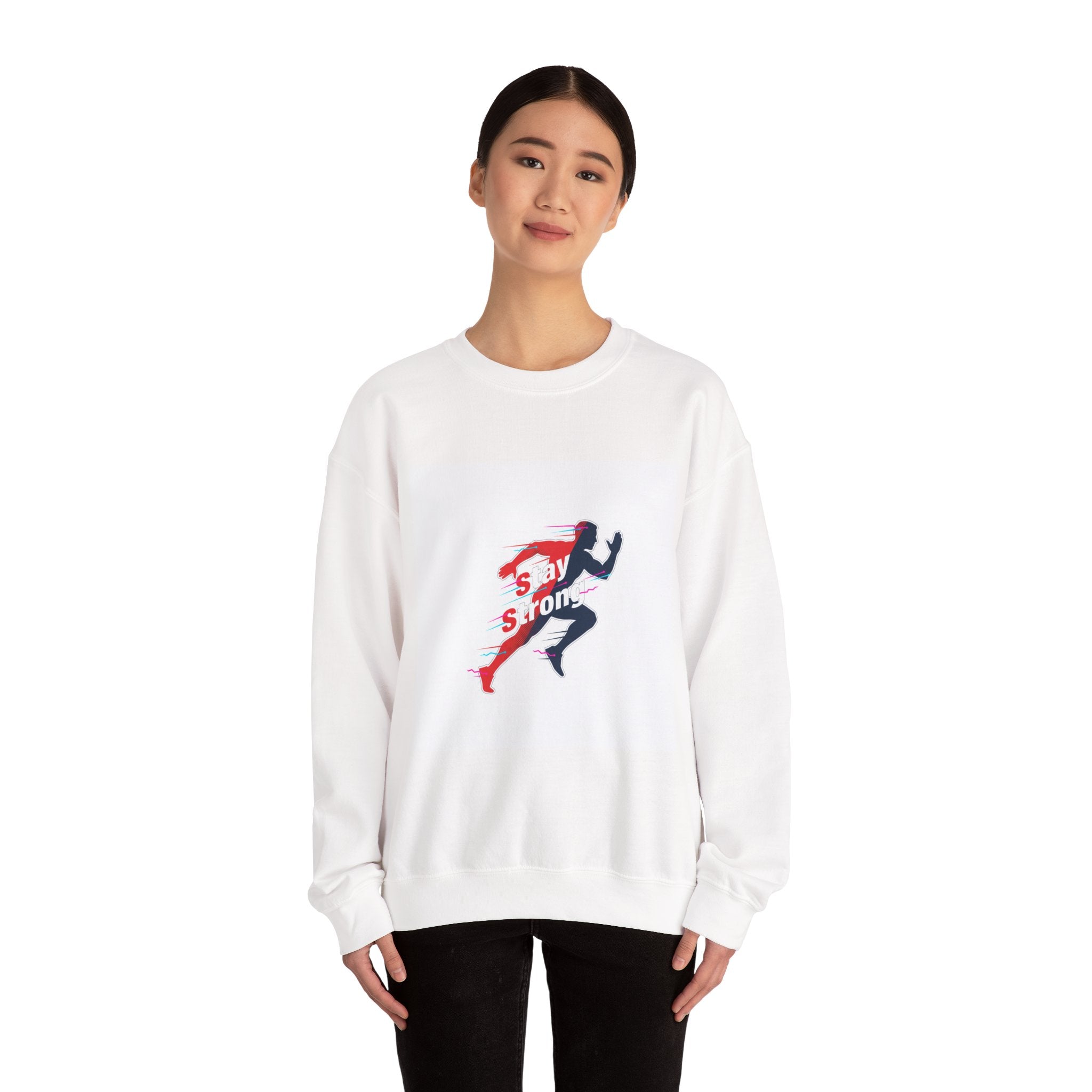 Stay Strong Runner Sweatshirt | Fitness Motivation, Activewear Workout
