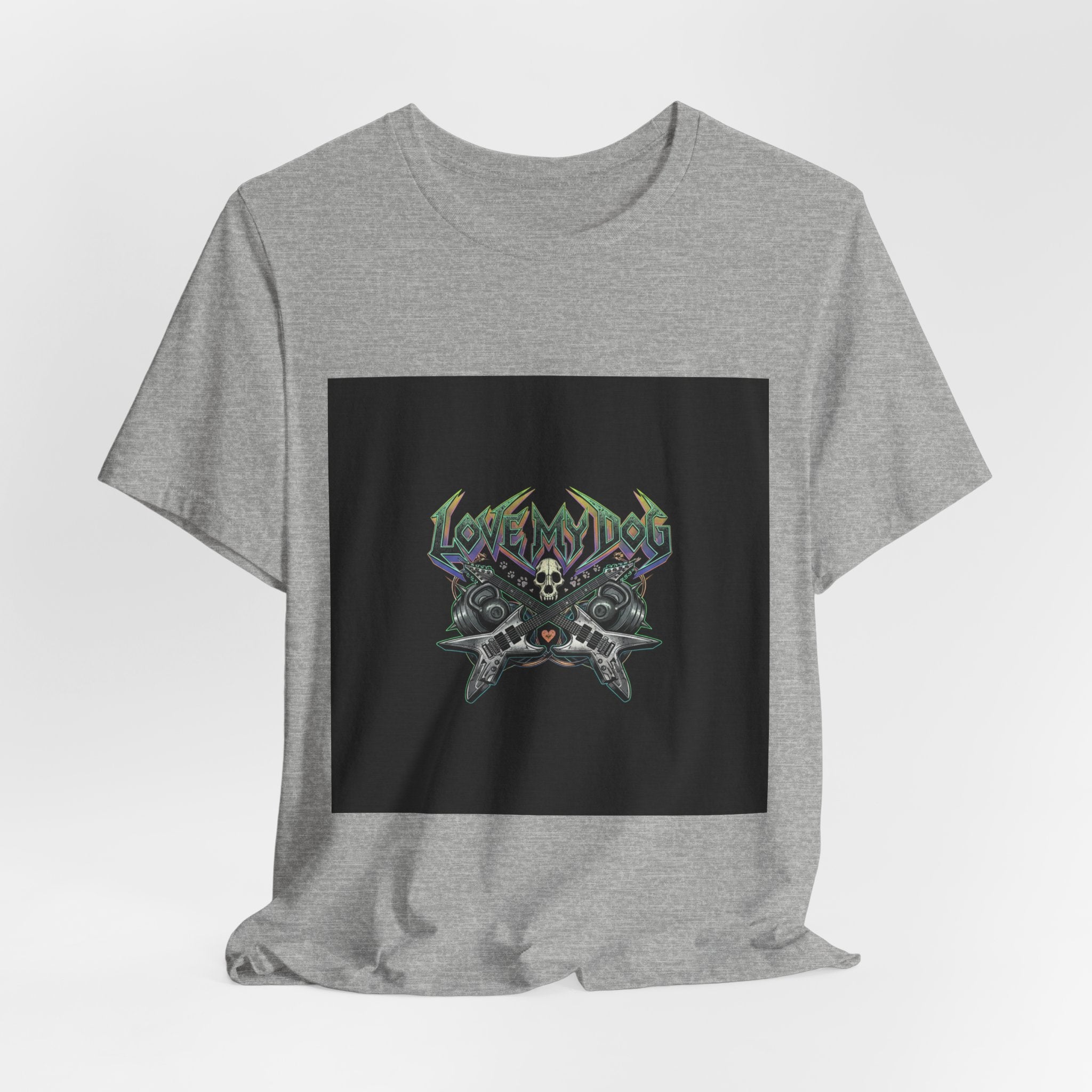 Love My Dog T-Shirt | Rock & Roll Dog Mom Dad Graphic Tee
