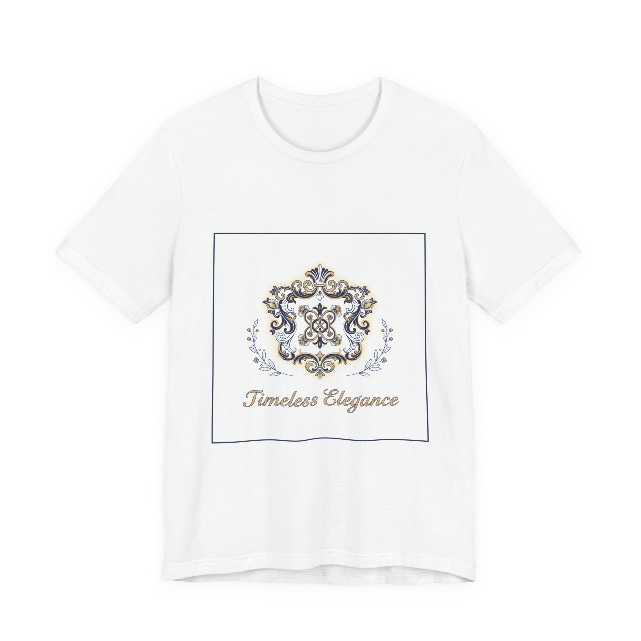 Ornate Brooch Emblem Tee | baroque print tee, vintage emblem shirt