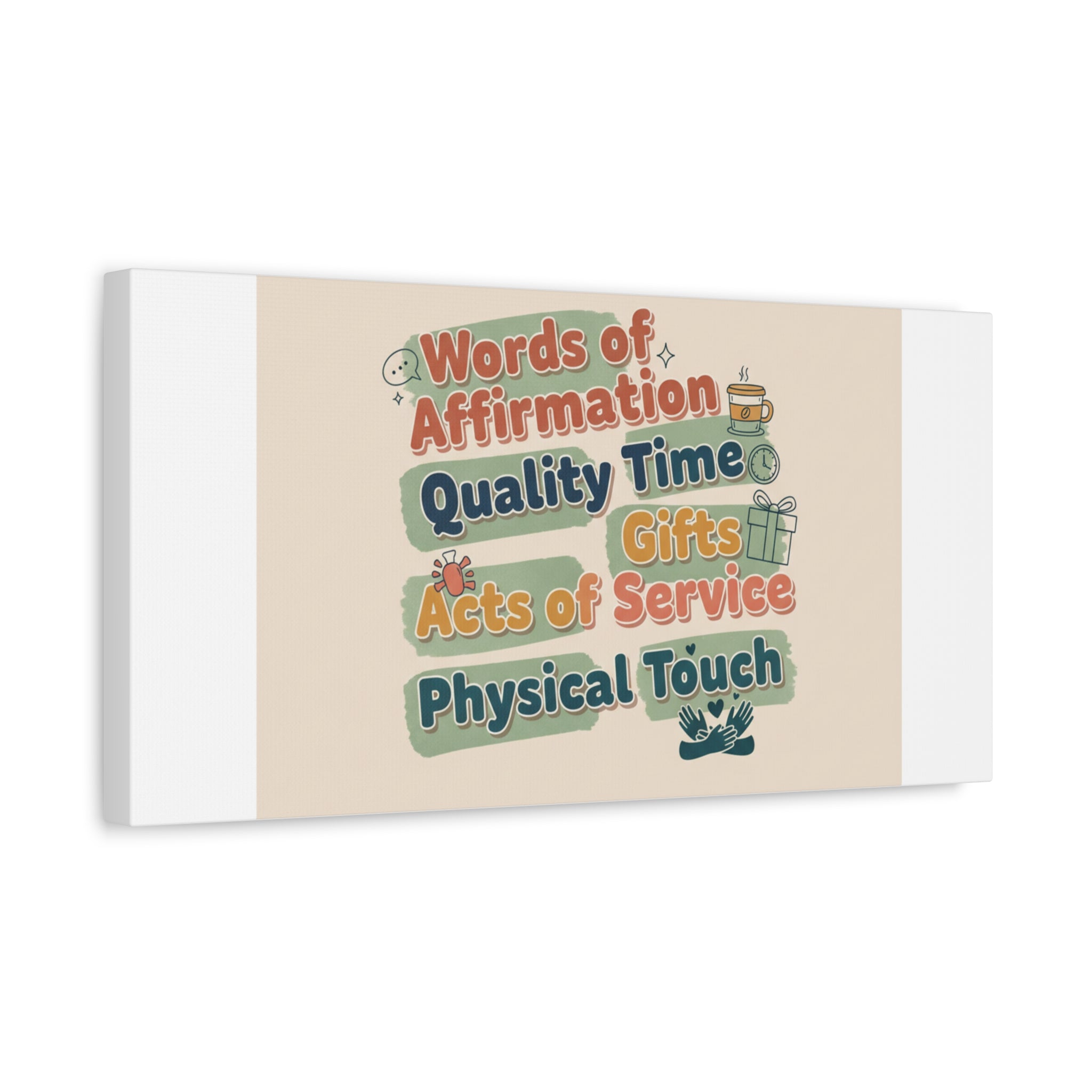 Love Languages List Matte Canvas Wall Art | love language meme, relationship humor