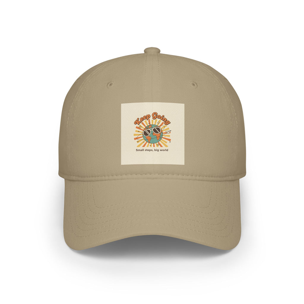 Keep Going: Small Steps, Big World Motivational Cap