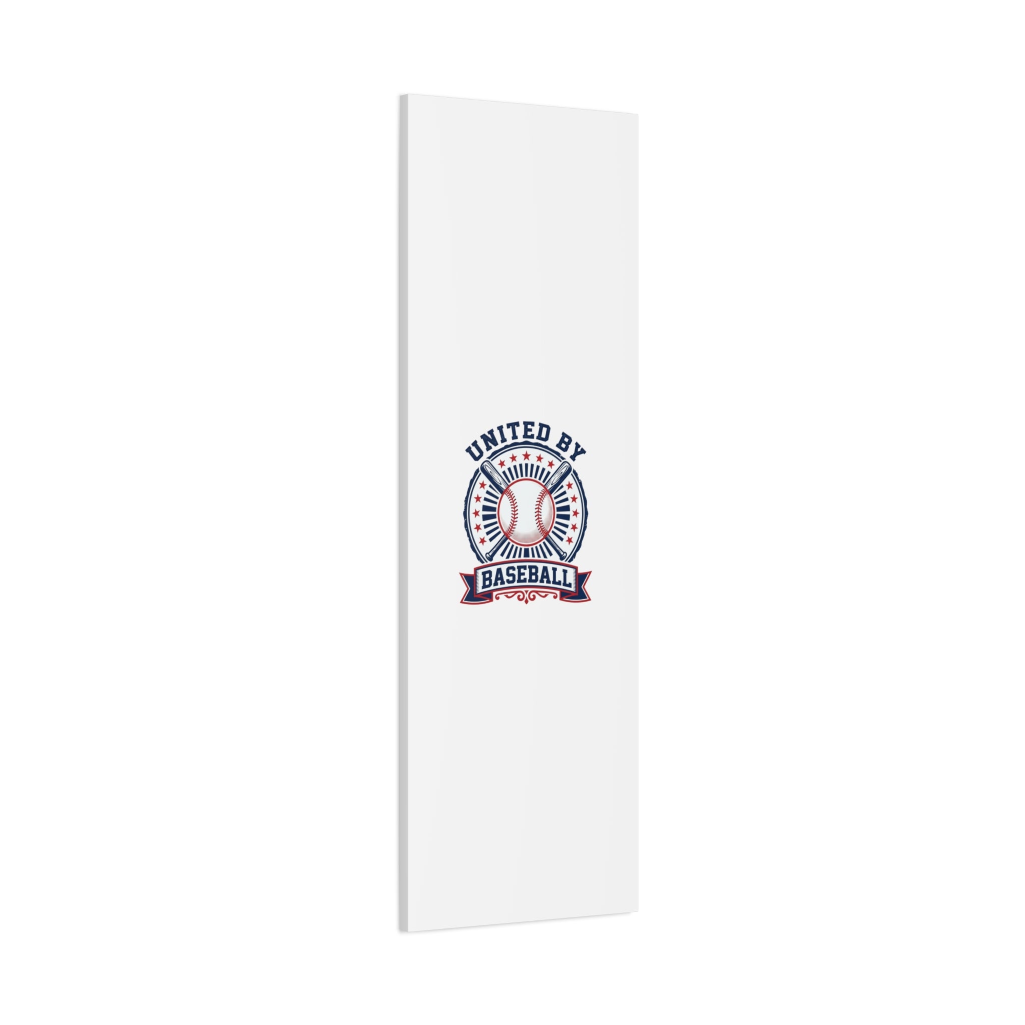 United by Baseball Canvas | Patriotic Baseball Graphic, Red White Blue Wall Art
