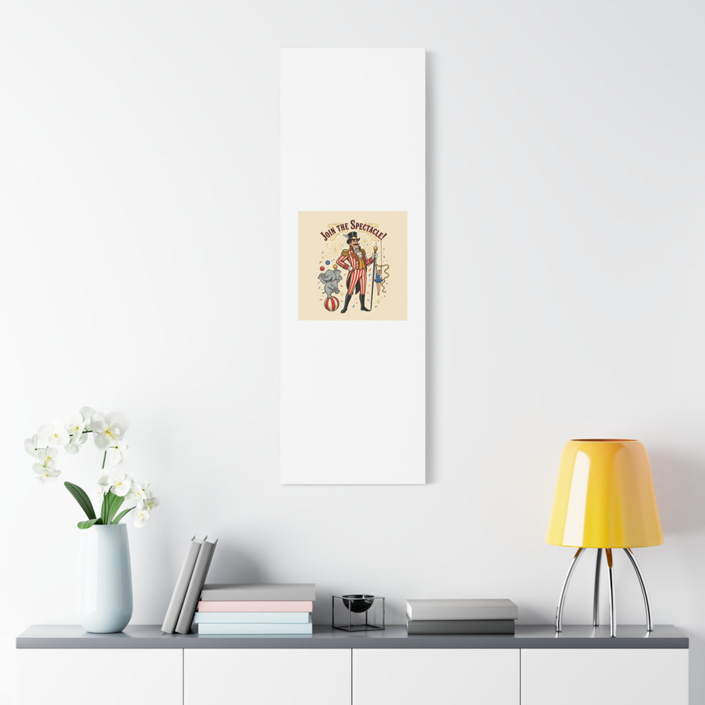 Join the Spectacle Circus Art Print | Matte Canvas, Stretched, Vintage Carnival Design