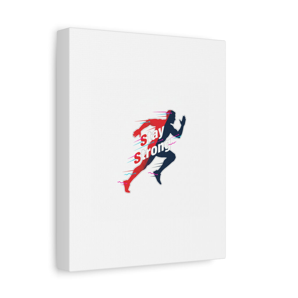 Stay Strong Runner Canvas | Fitness Motivation, Gym Wall Art