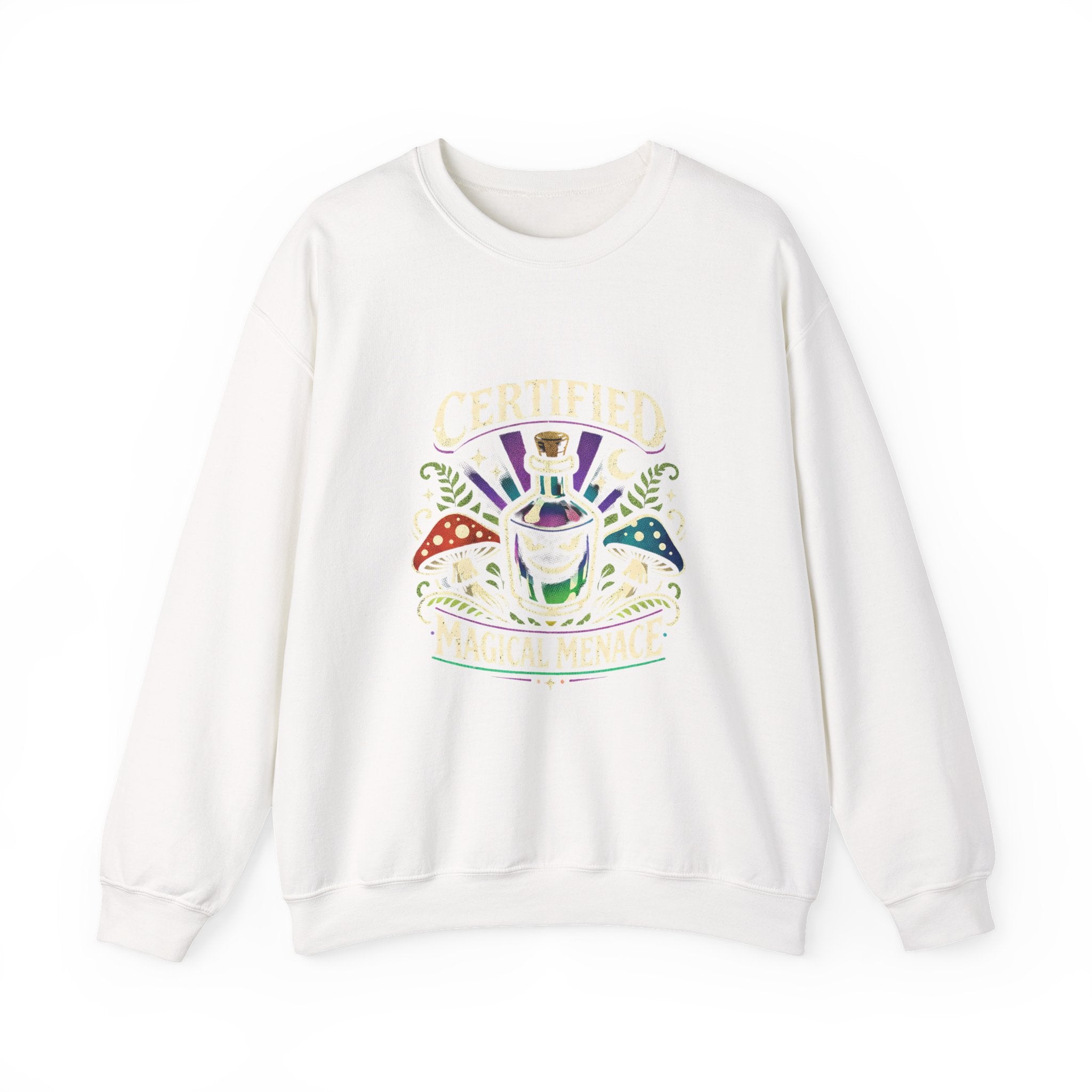 Mushroom Celestial Eye Crewneck | Cottagecore Goblincore Sweatshirt