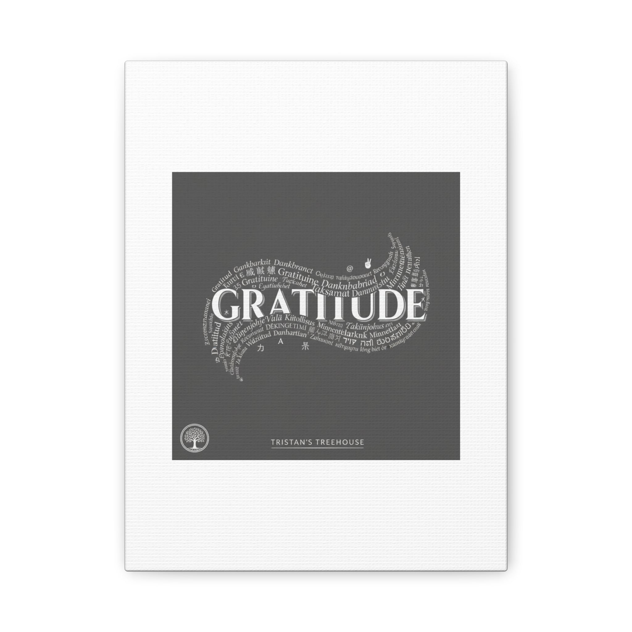 Gratitude Wall Art Matte Canvas | Tiny Treats, sweet uplifting print