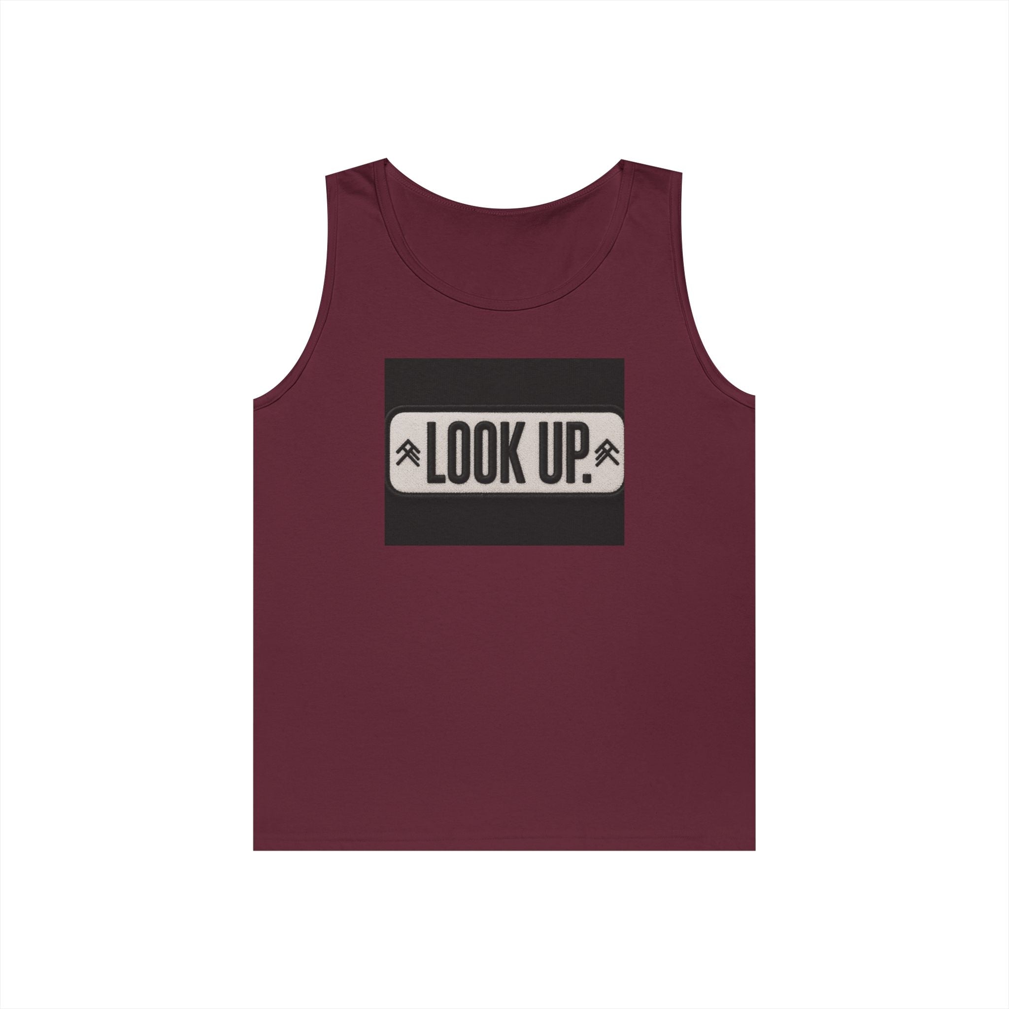 Look Up Tank Top — Inspirational Graphic Tank for Outdoors & Mindfulness