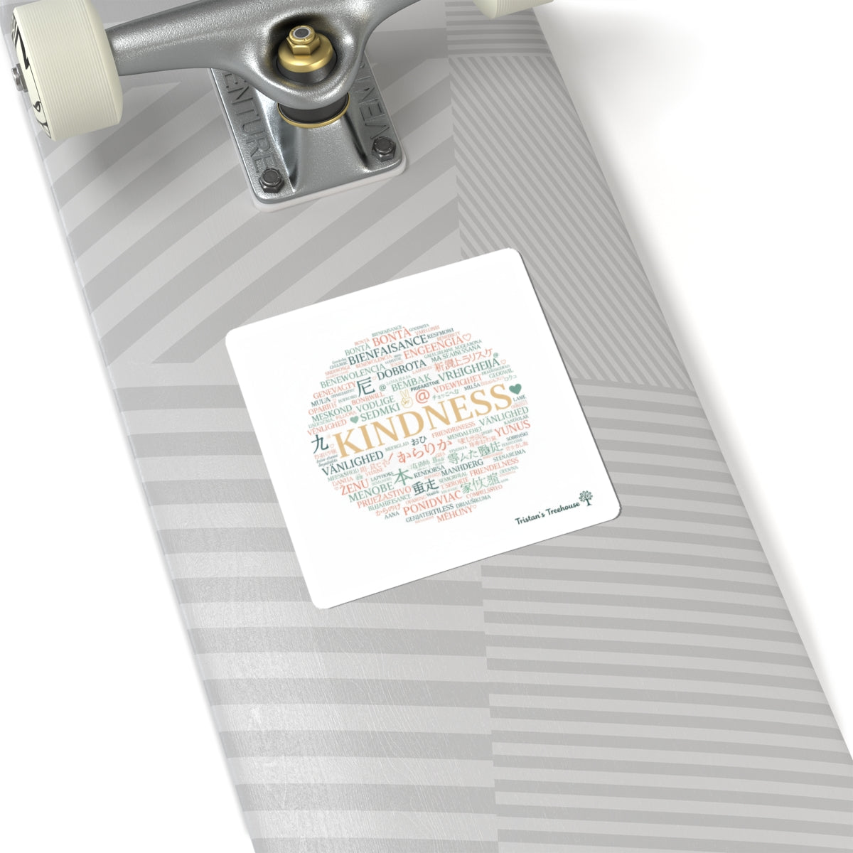 Kindness Wordcloud Sticker | Fresh-Start Minimalism, Neutral Renew