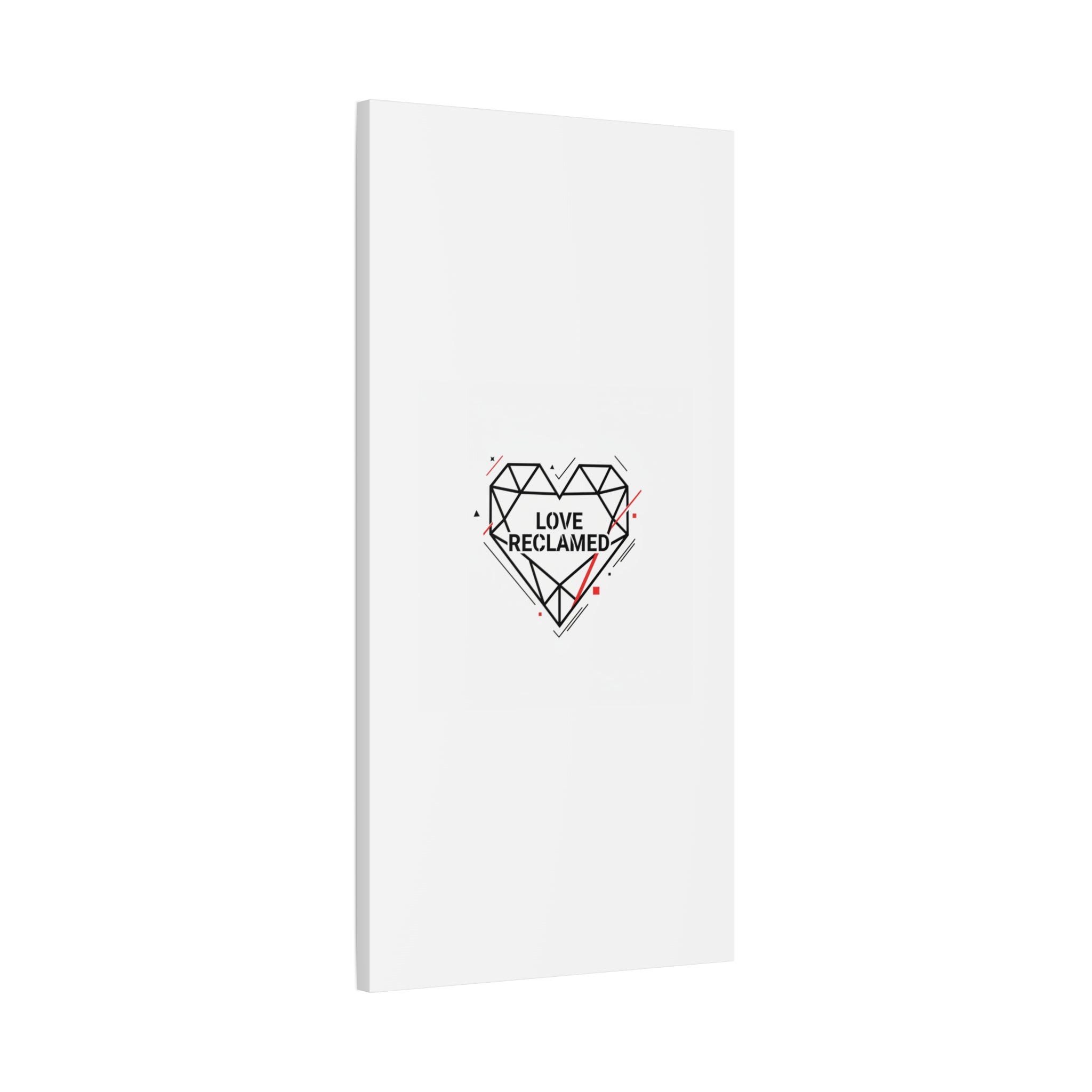 Love Reclaimed Canvas | modern heart design, minimalist love icon