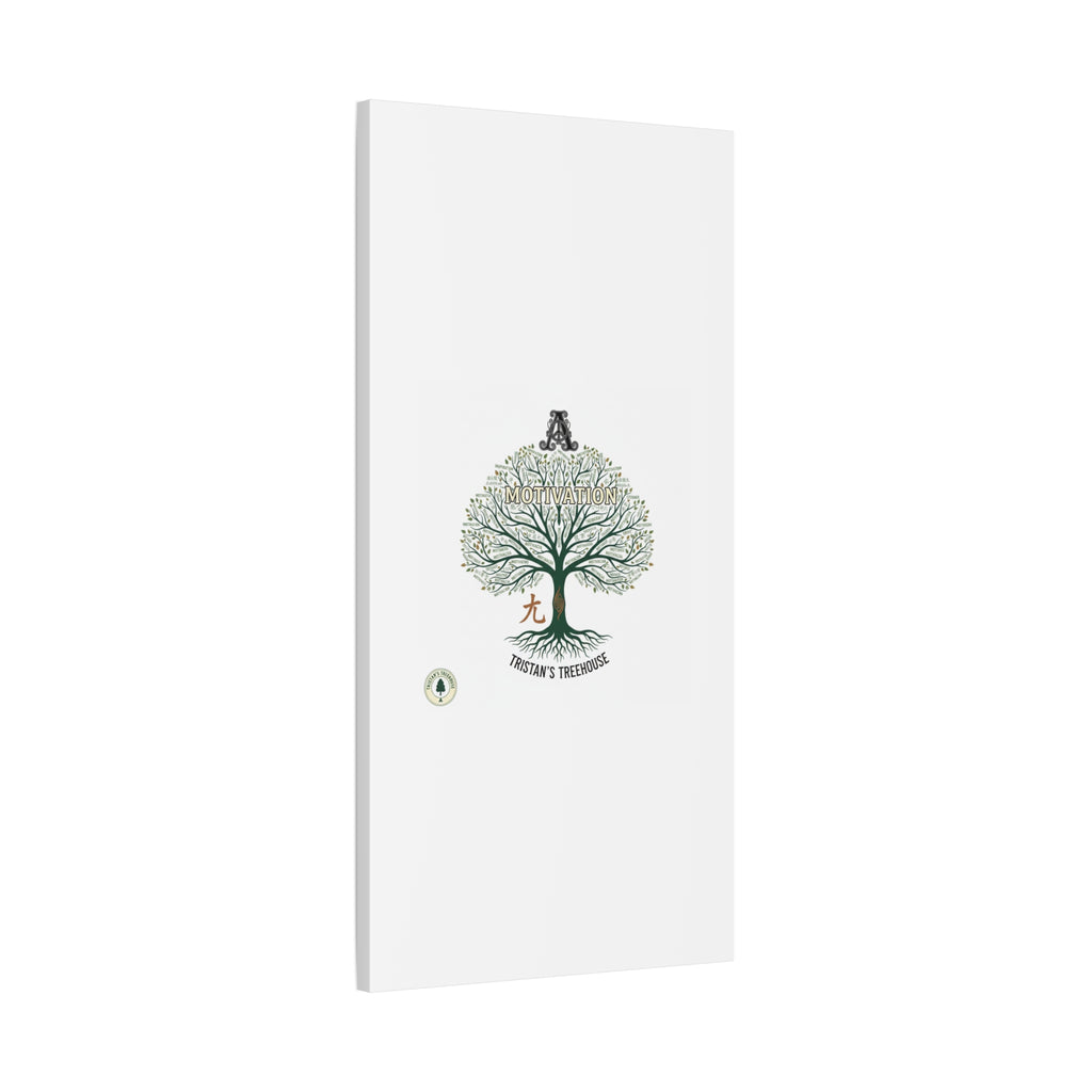 Handwritten Doodle Tree Canvas | Matte Stretched Wall Art