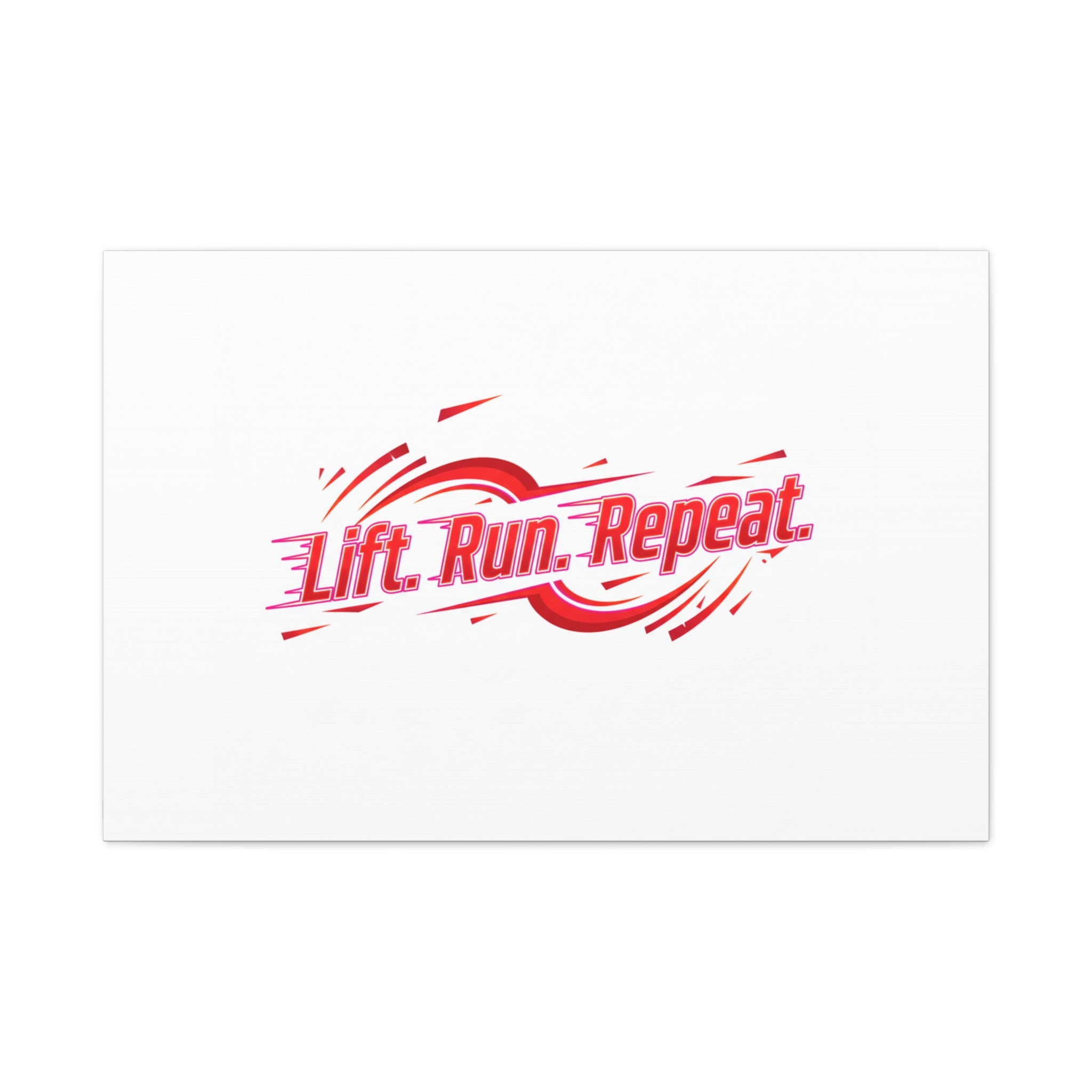 Lift Run Repeat Canvas | Fitness Wall Art, Gym Motivation