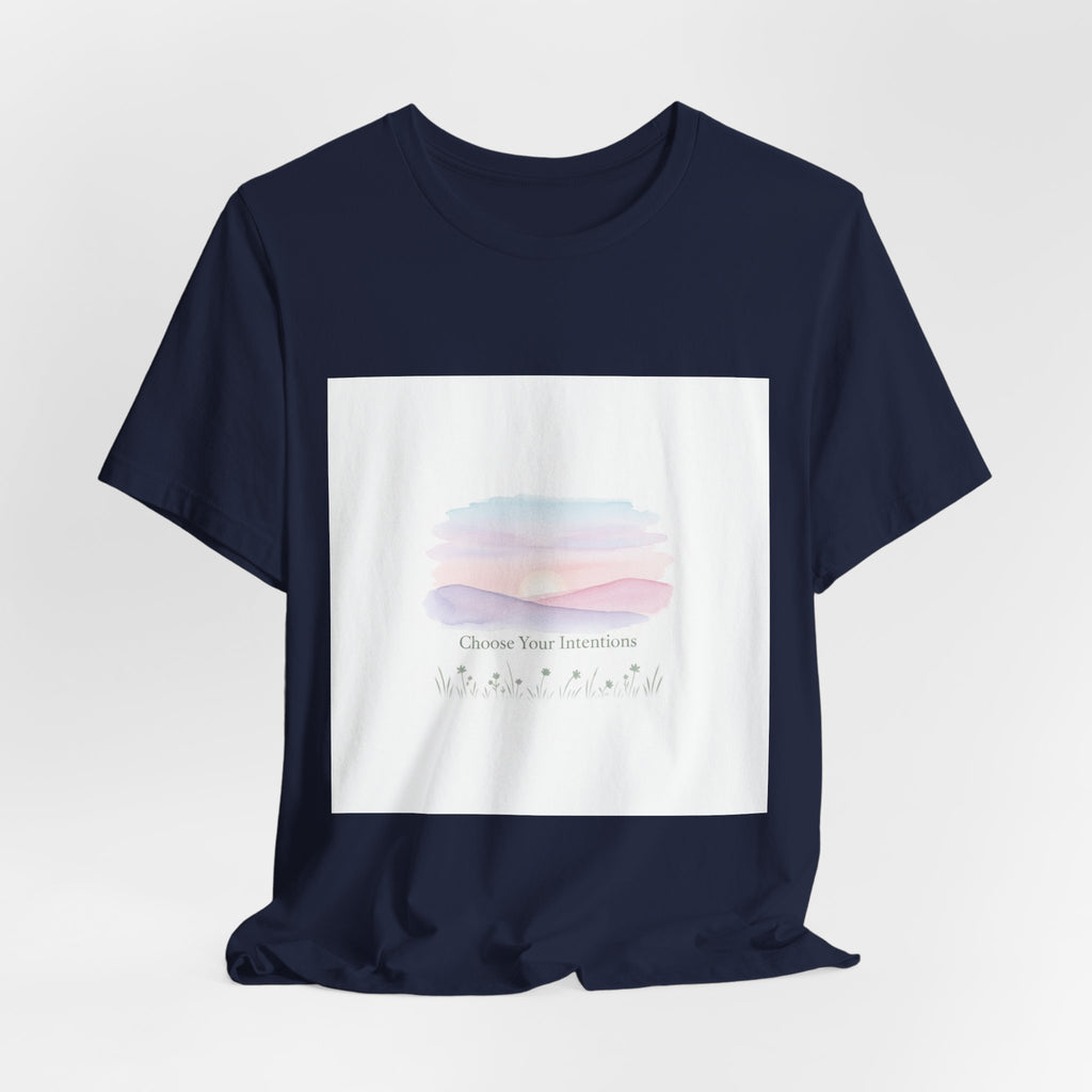 gentle intentions tee | mindful wellness pastel gradient